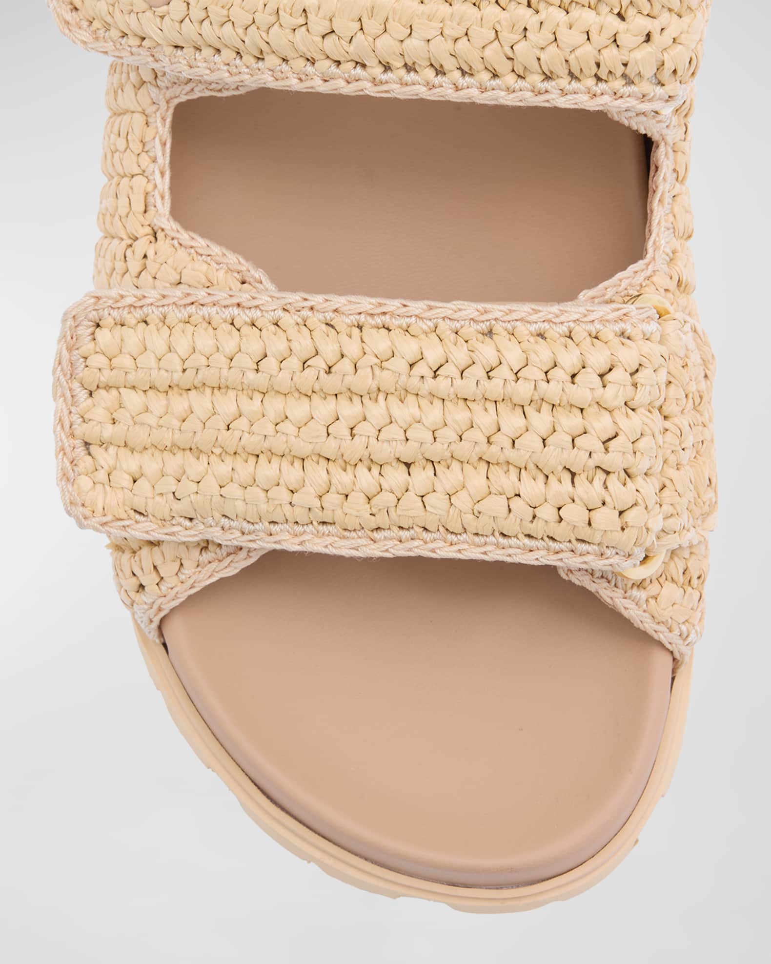 Prada double shop band sandal
