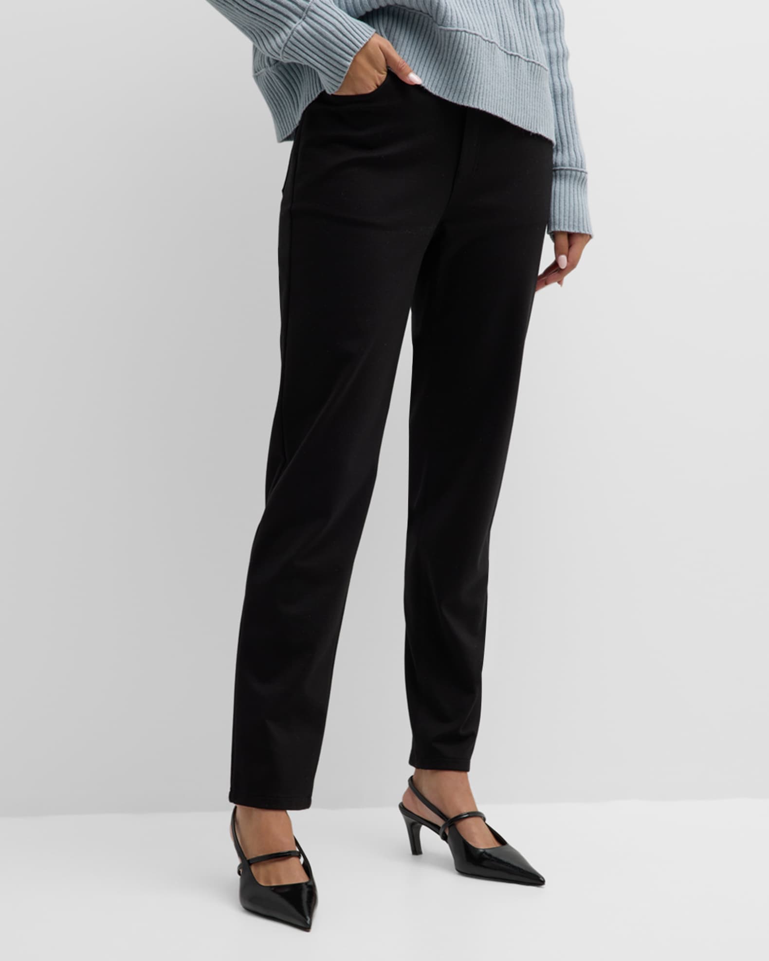 Eileen Fisher High Rise Flex Ponte Skinny Pants Neiman Marcus
