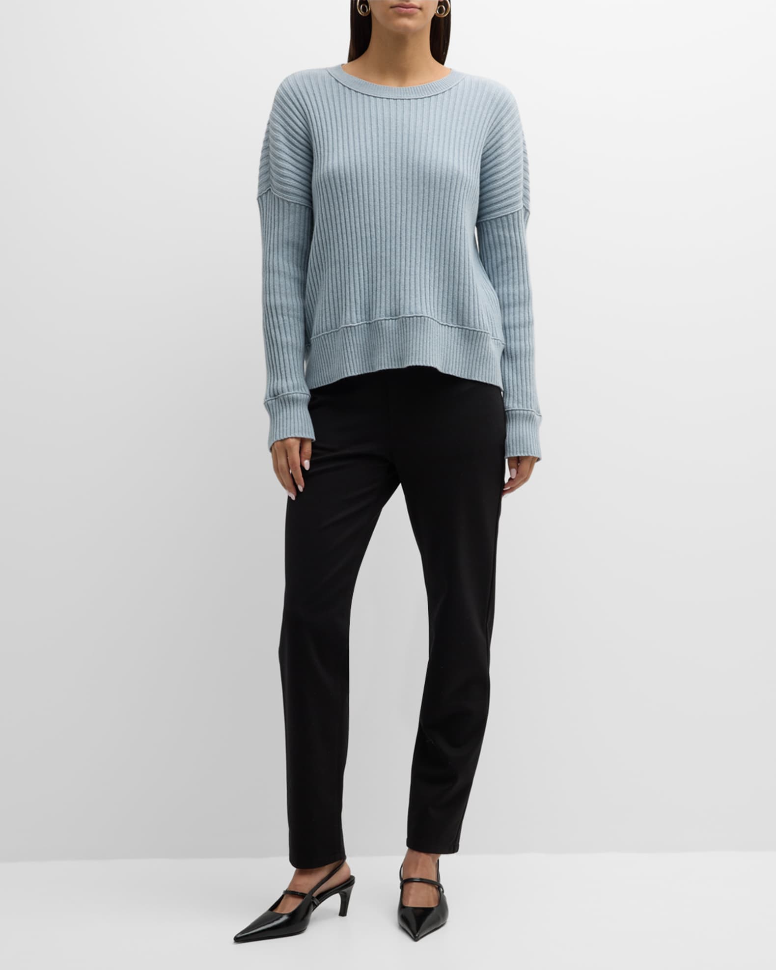 Eileen Fisher High Rise Flex Ponte Skinny Pants Neiman Marcus