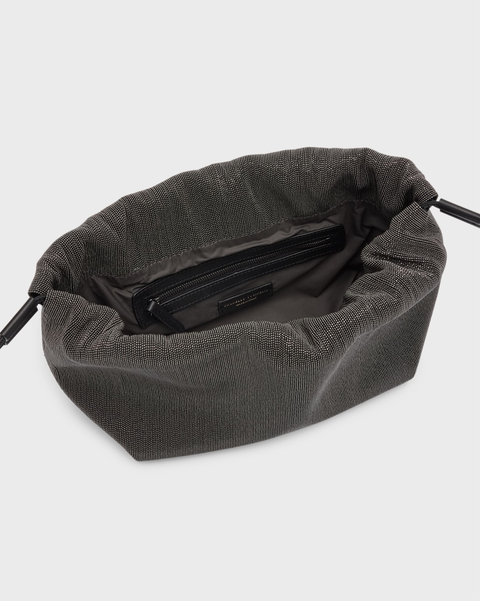 Brunello Cucinelli Allover Monili Drawstring Clutch Bag | Neiman Marcus