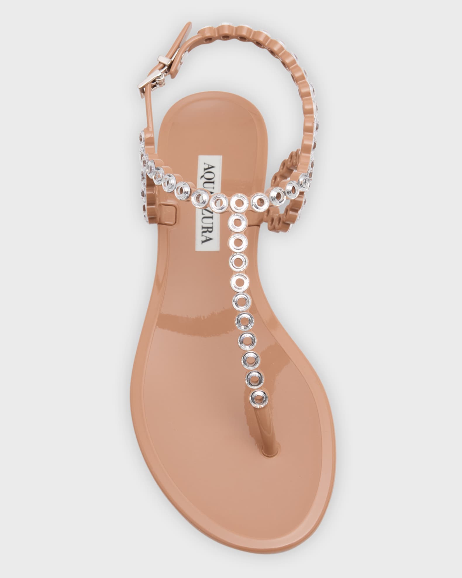 Aquazzura Almost Bare Crystal Jelly Slingback Sandals Neiman Marcus