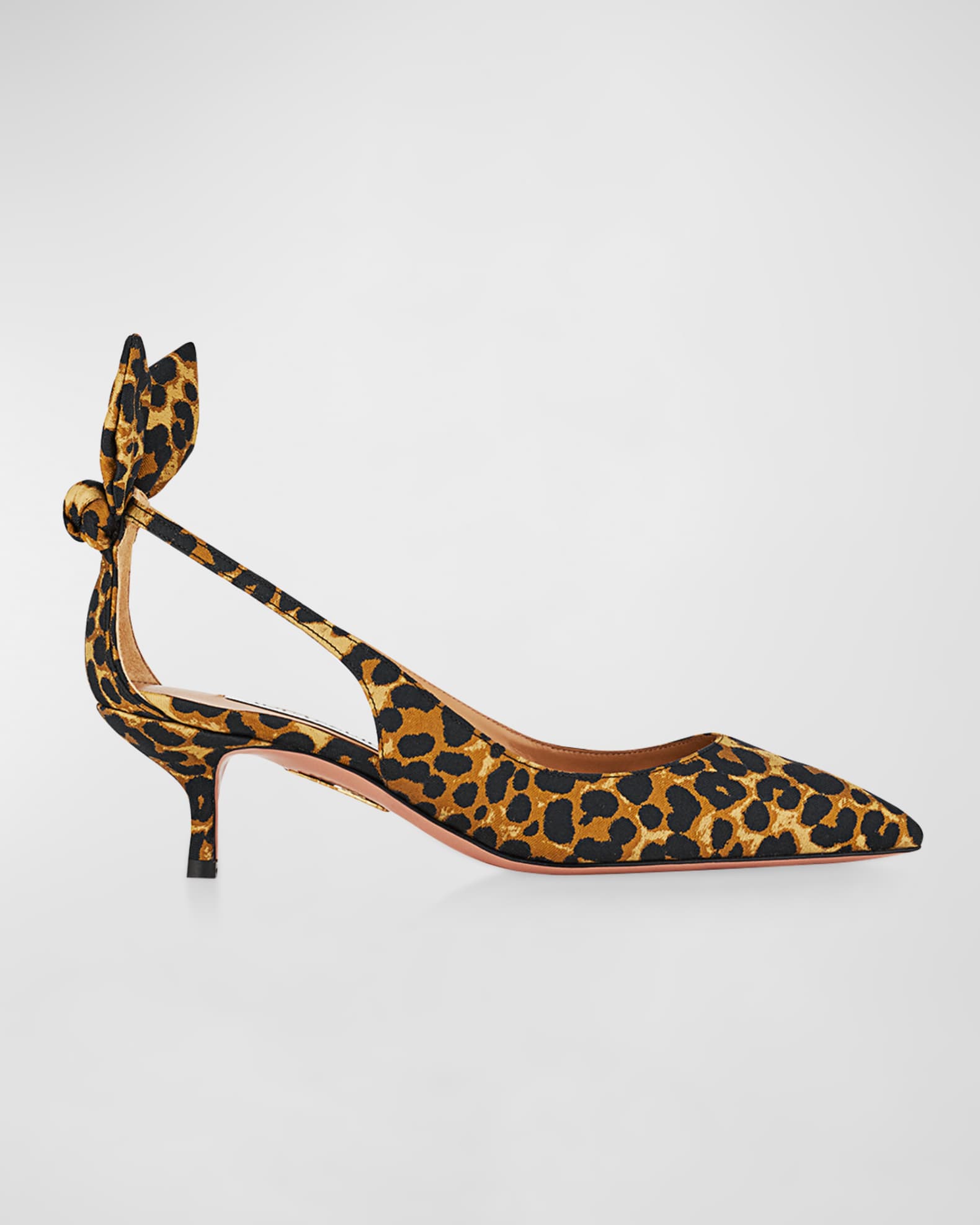 Kitten heel leopard pumps sales