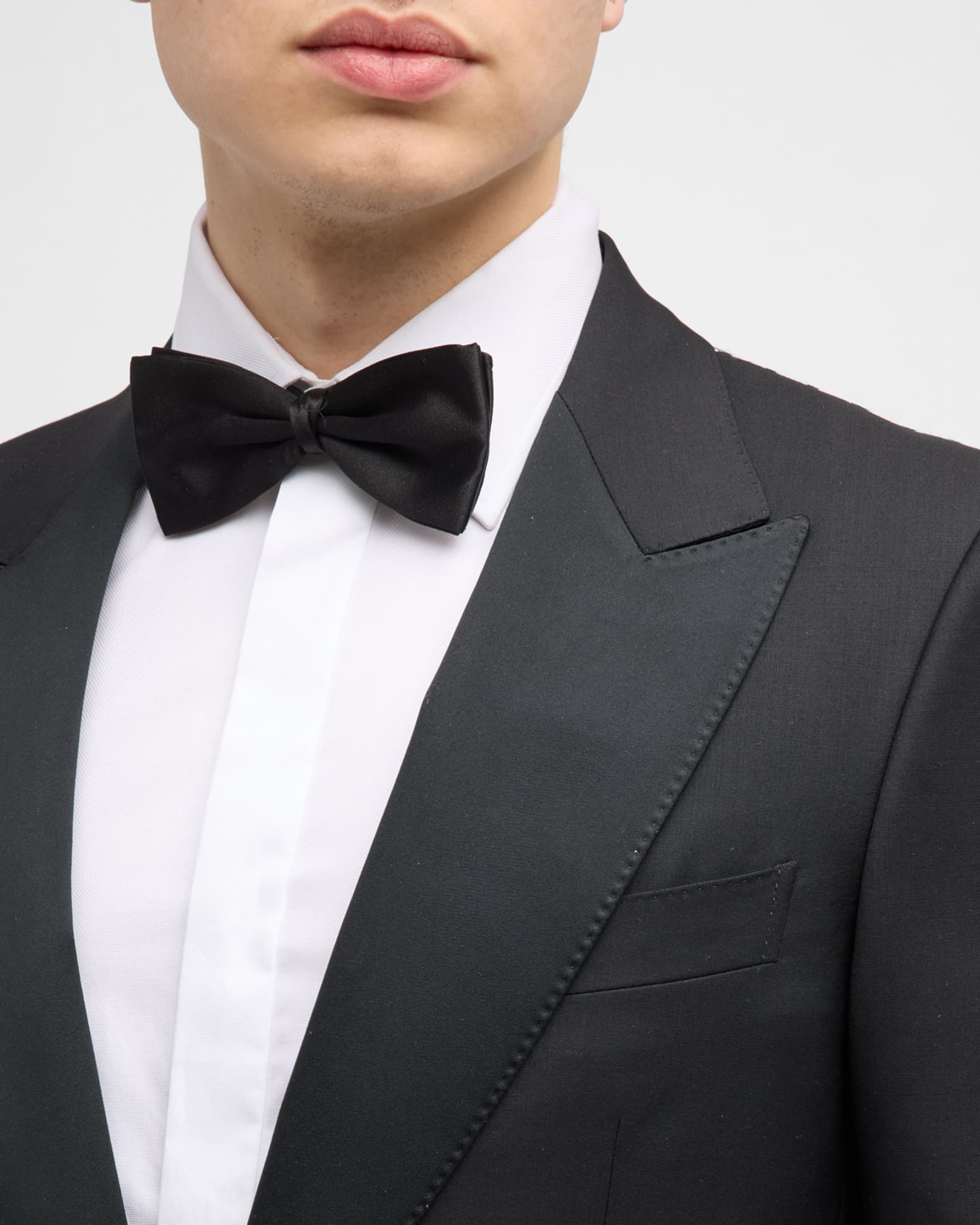 ZEGNA Men's Wool-Mohair Solid Tuxedo | Neiman Marcus