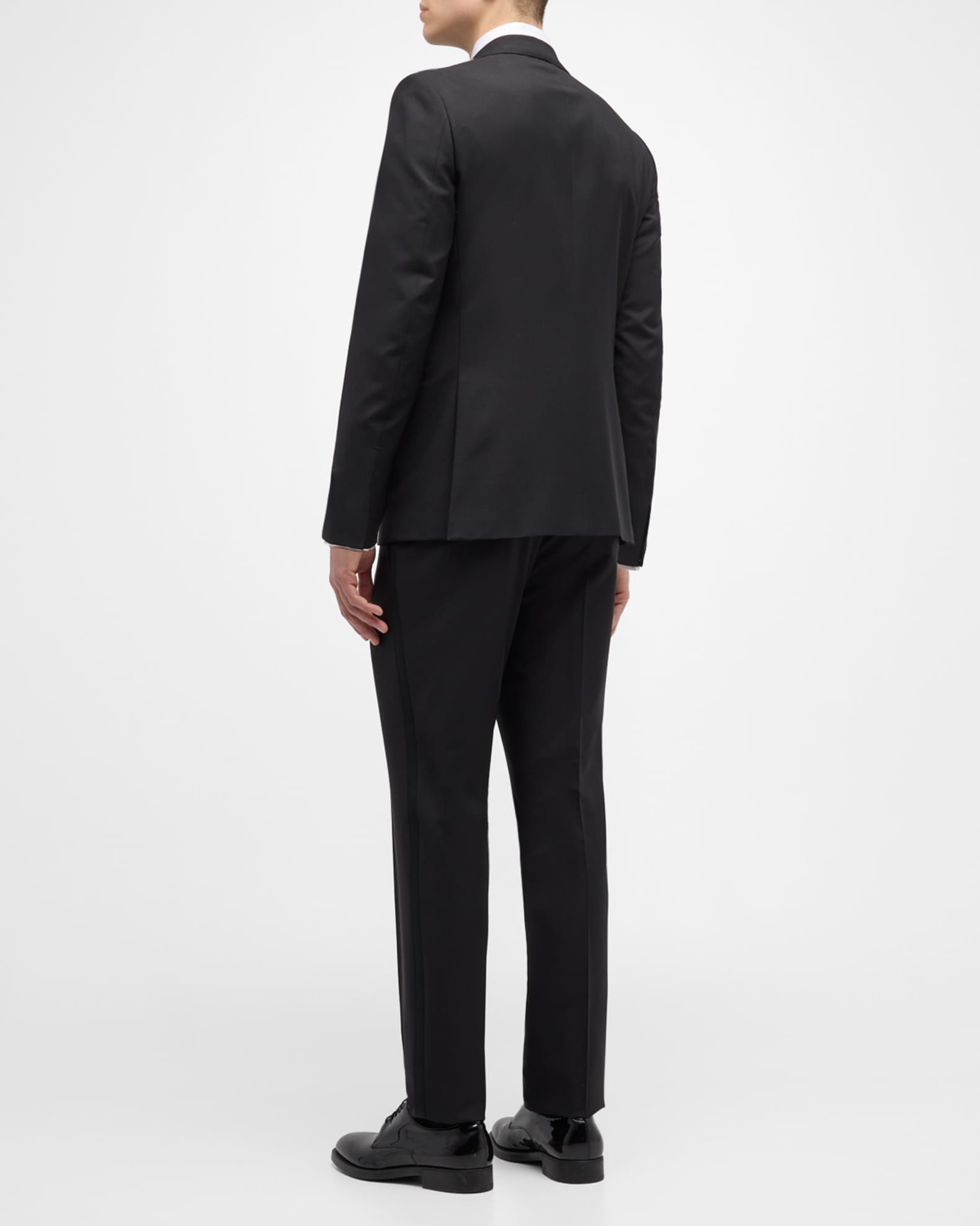 ZEGNA Men's Wool-Mohair Solid Tuxedo | Neiman Marcus