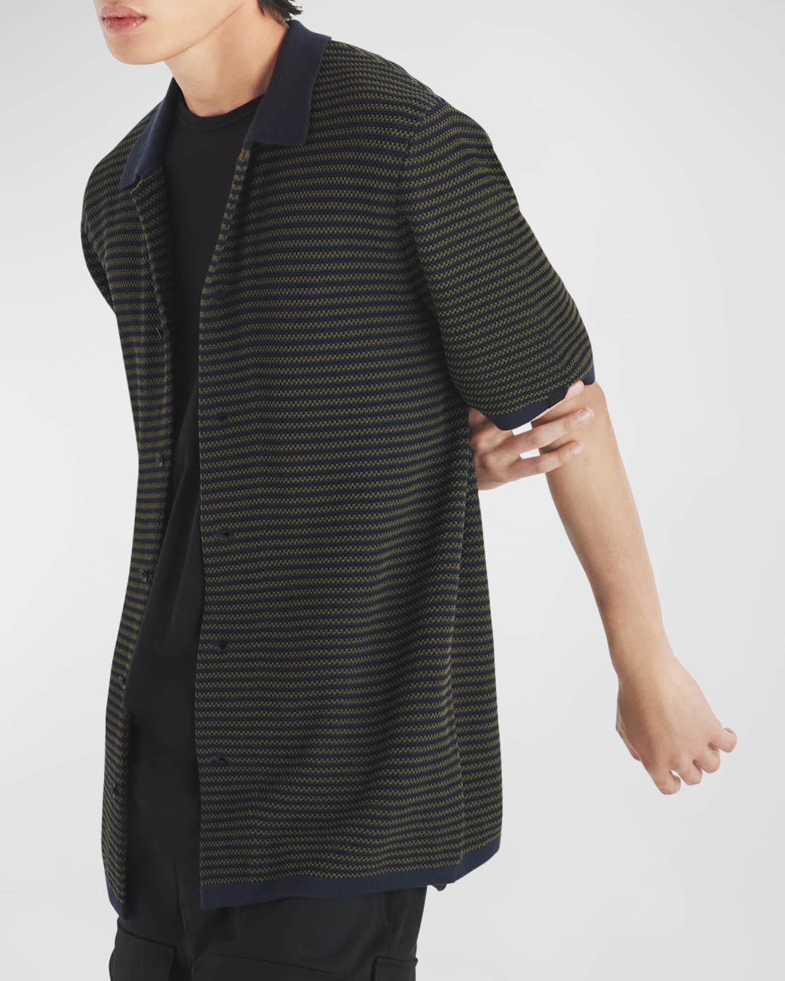 Rag & Bone Men's Felix Striped Button-Down Shirt | Neiman Marcus