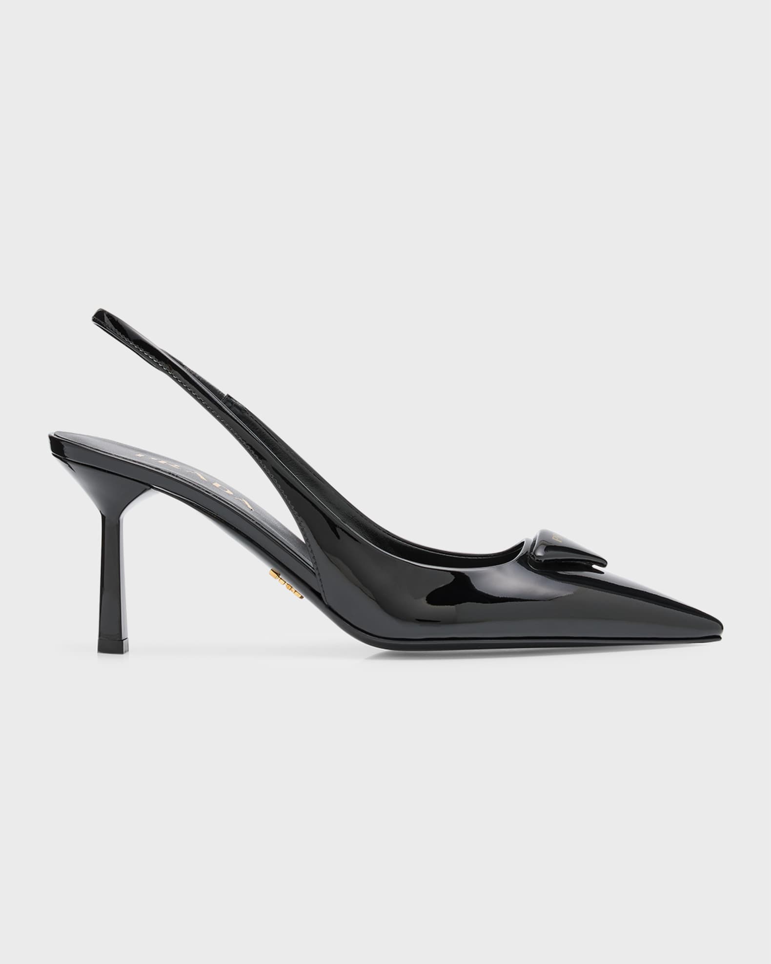 Prada Patent Triangle Slingback Pumps | Neiman Marcus