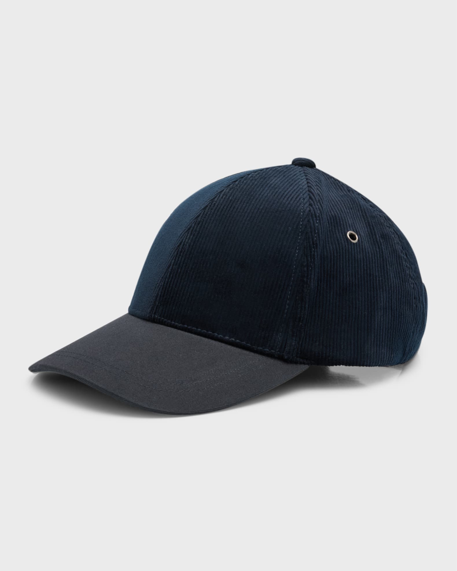 Paul Smith Men's Corduroy and Twill 6-Panel Baseball Cap