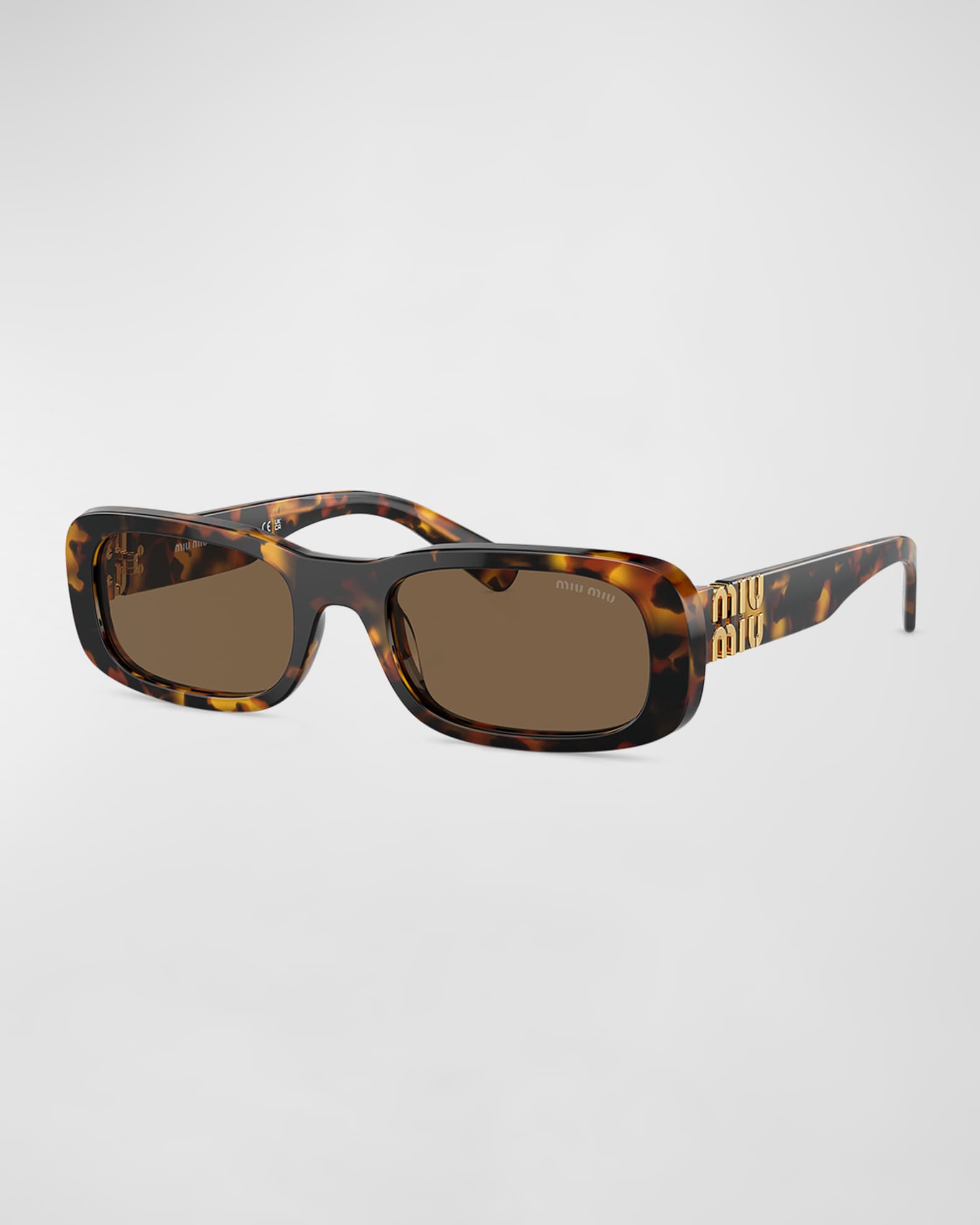 Logo Acetate Rectangular Sunglasses 0