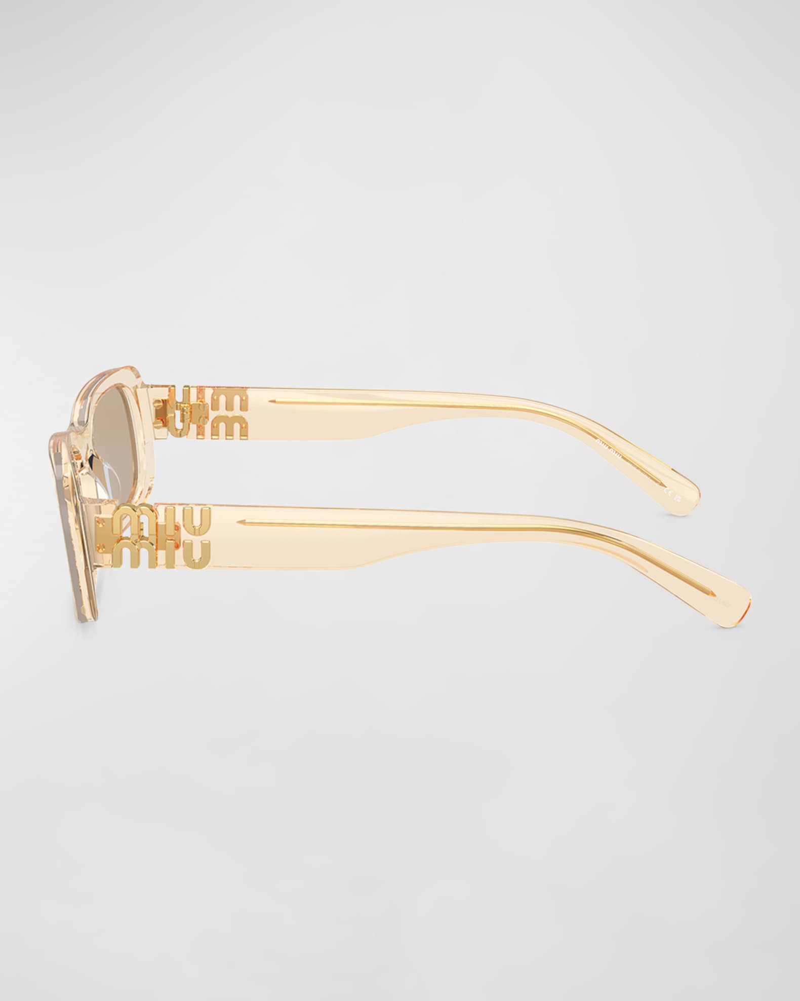 Logo Acetate Rectangular Sunglasses 1