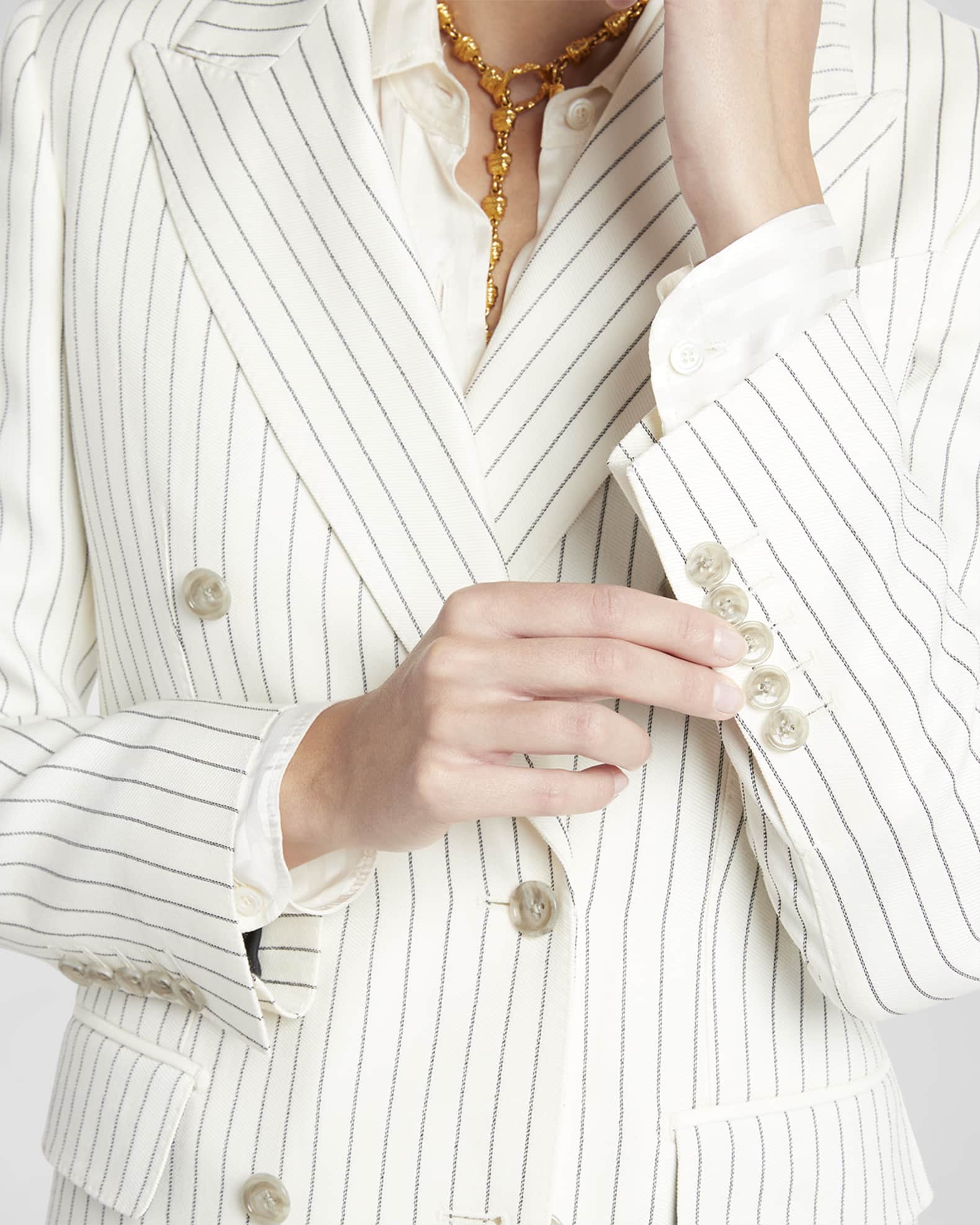 Womens pinstripe jacket 2025