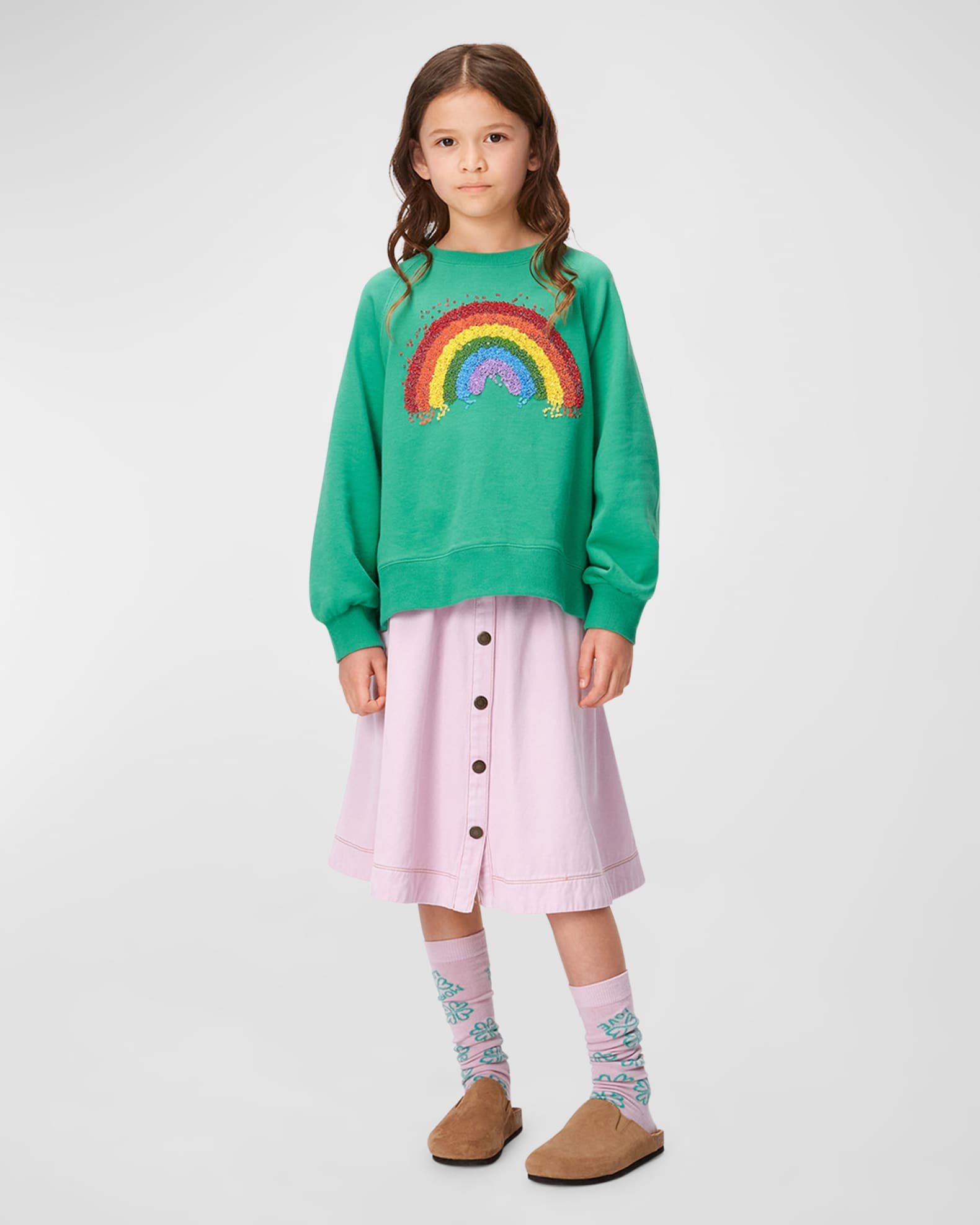 Rainbow print sweatshirt 2025