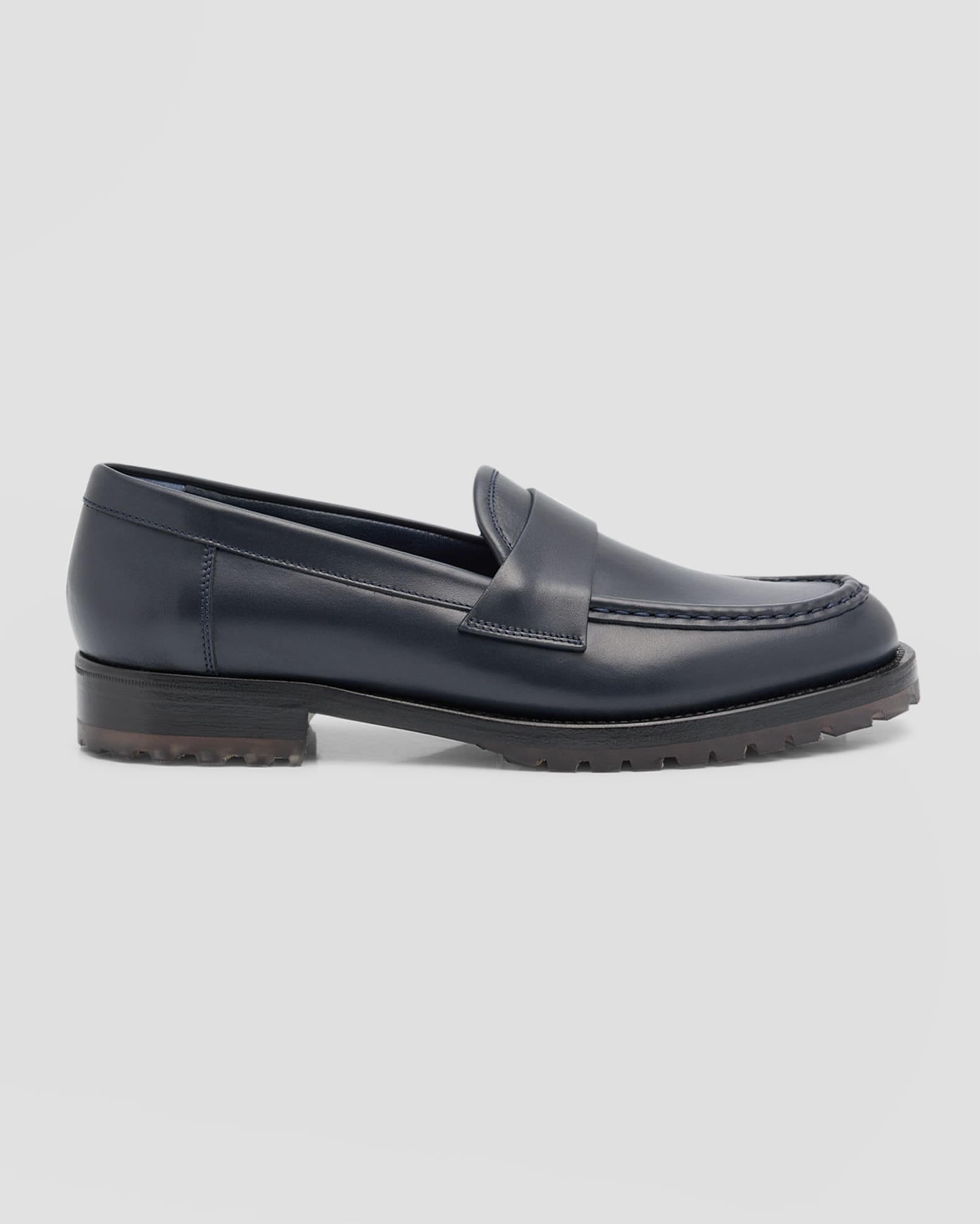 Manolo Blahnik Tirandanu Leather Classic Loafers | Neiman Marcus
