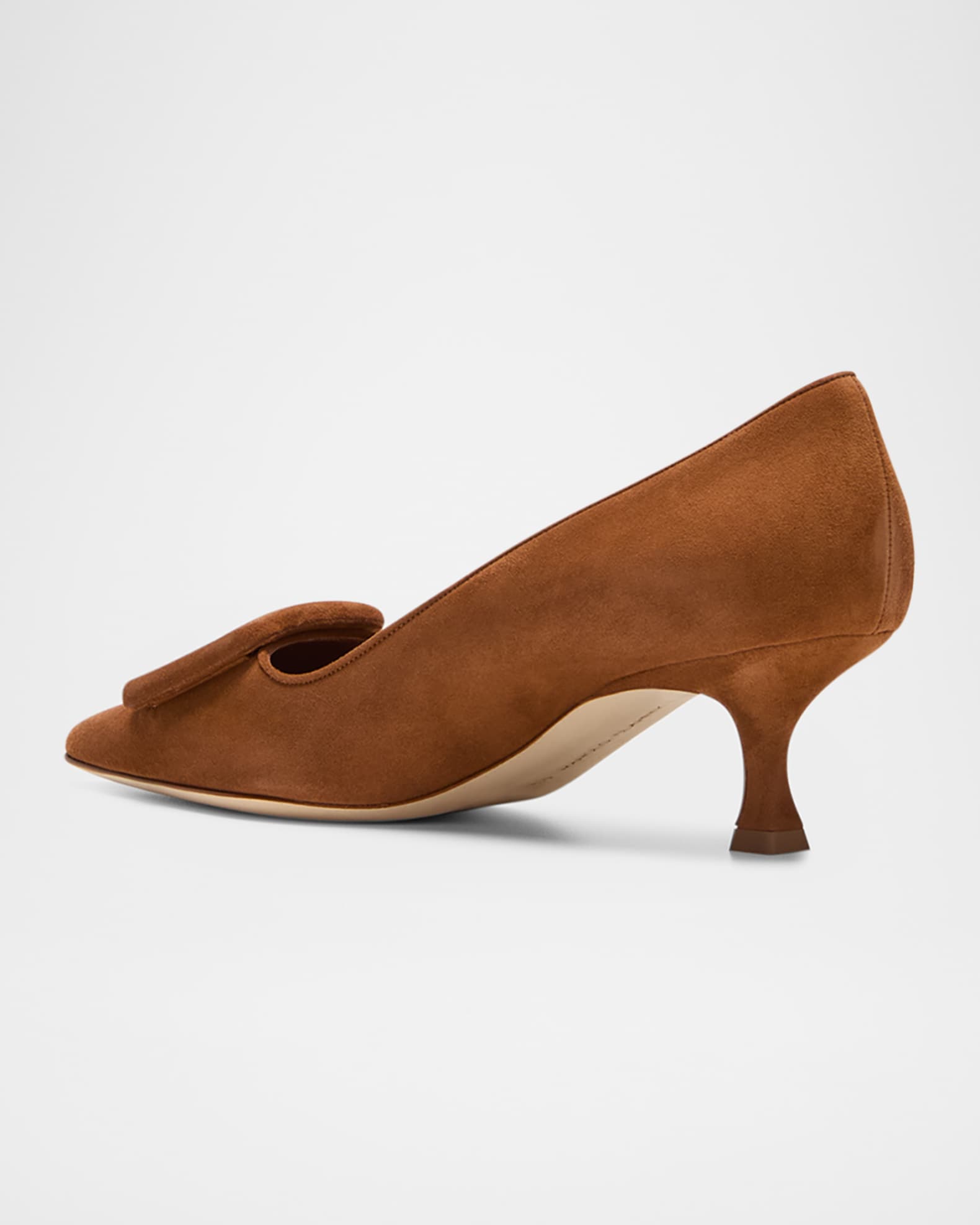 Maysale Suede Buckle Pumps | Neiman Marcus