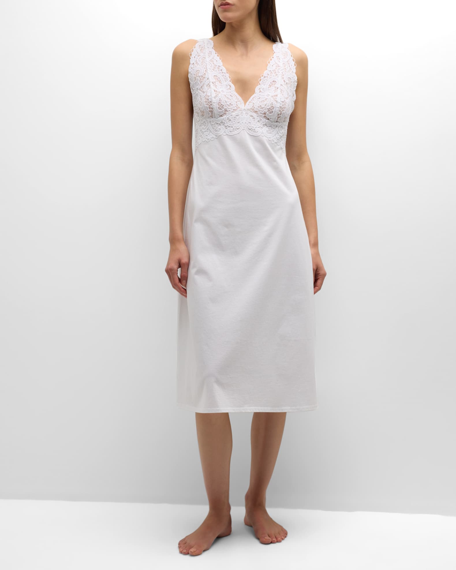 Lace Trim Full Slip, Essence Sleepwear