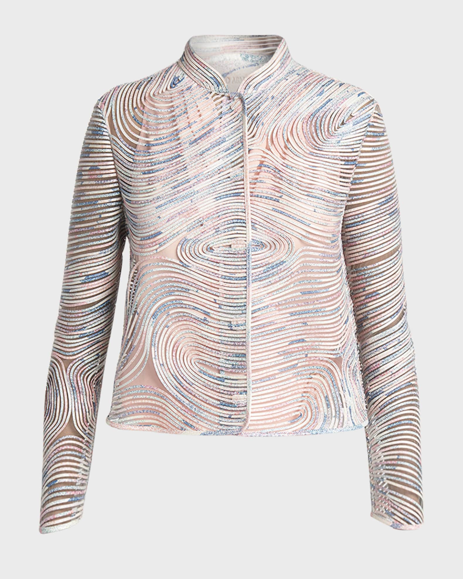Soutache Leather Short Jacket 1