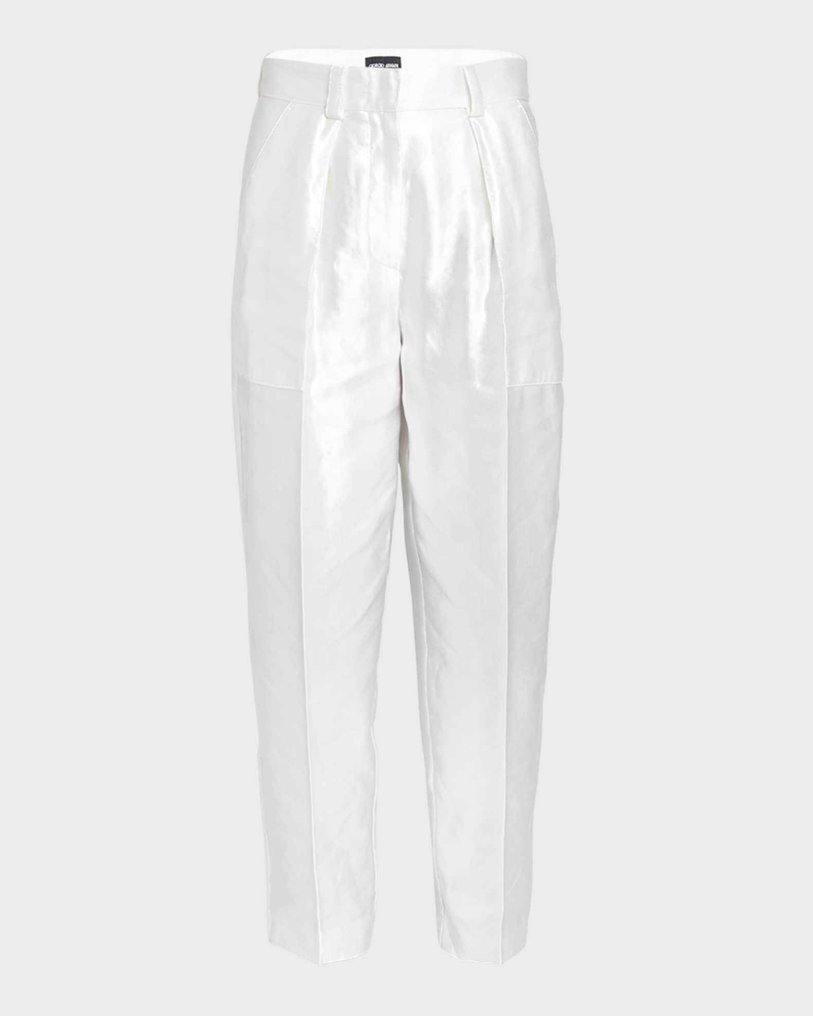 Silk cigarette trousers cheap