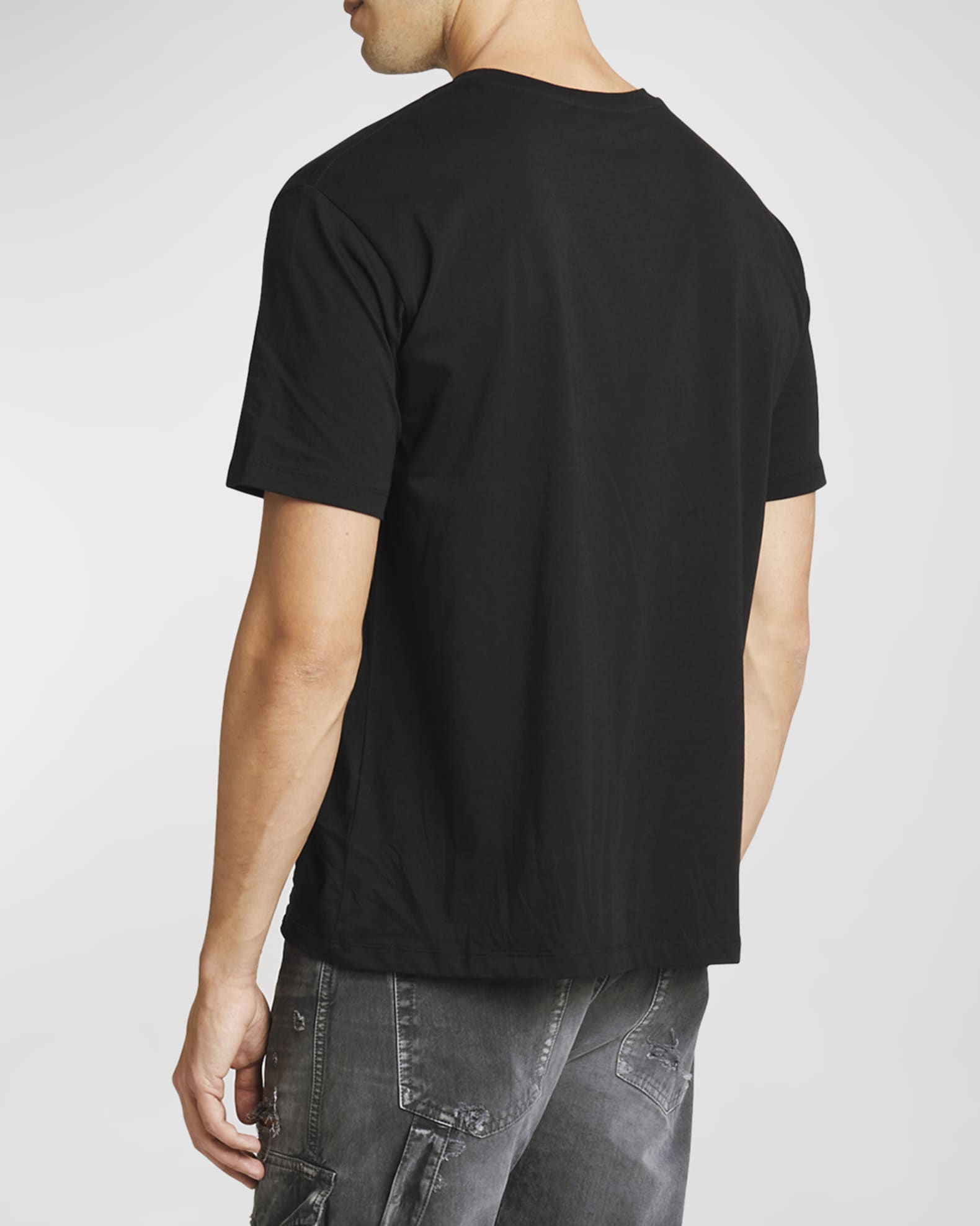 Balmain Men's T-Shirt with Collar Logo | Neiman Marcus