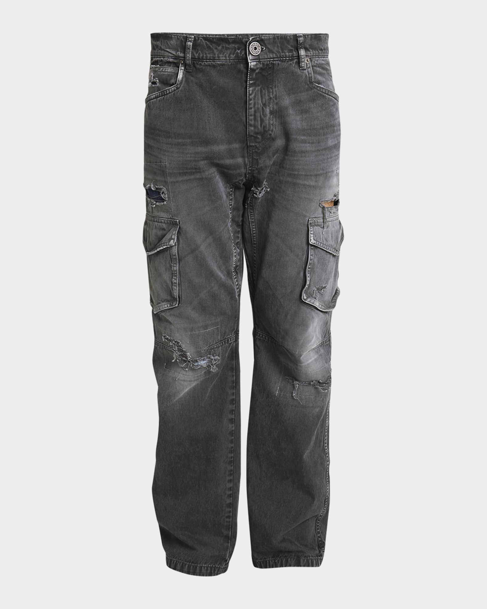 Destroyed balmain jeans outlet