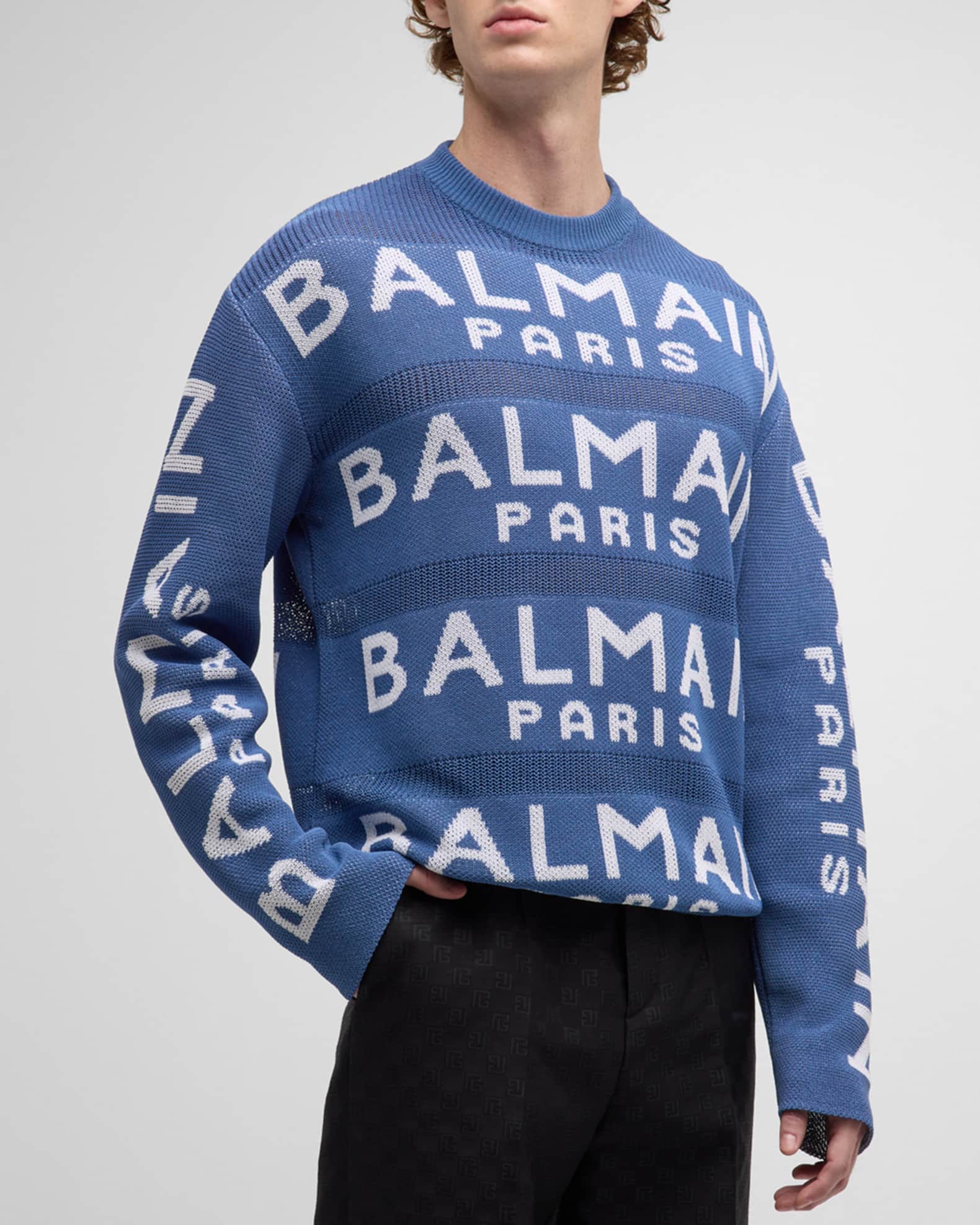 Balmain discount logo sweater