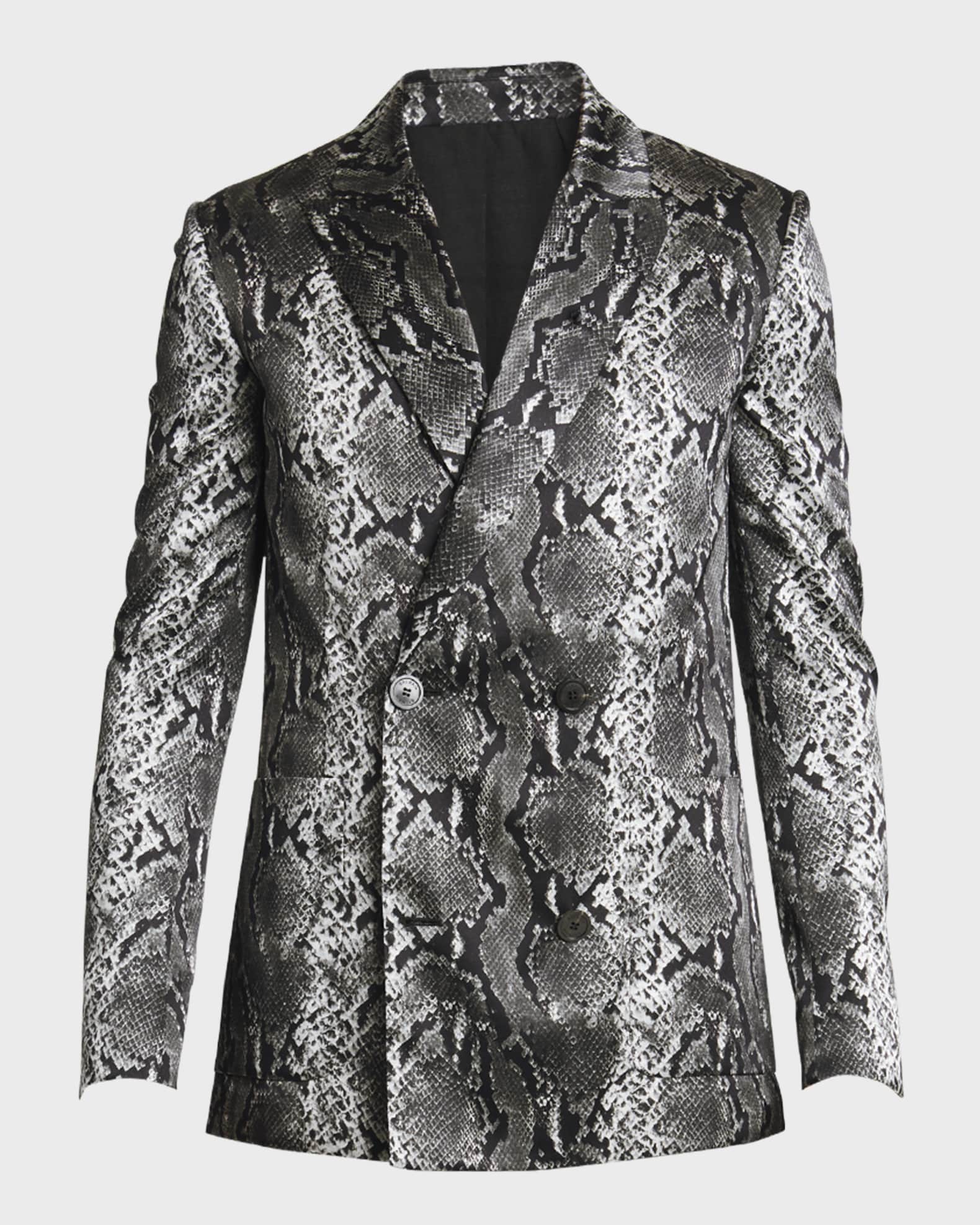 Men s Python Print Blazer