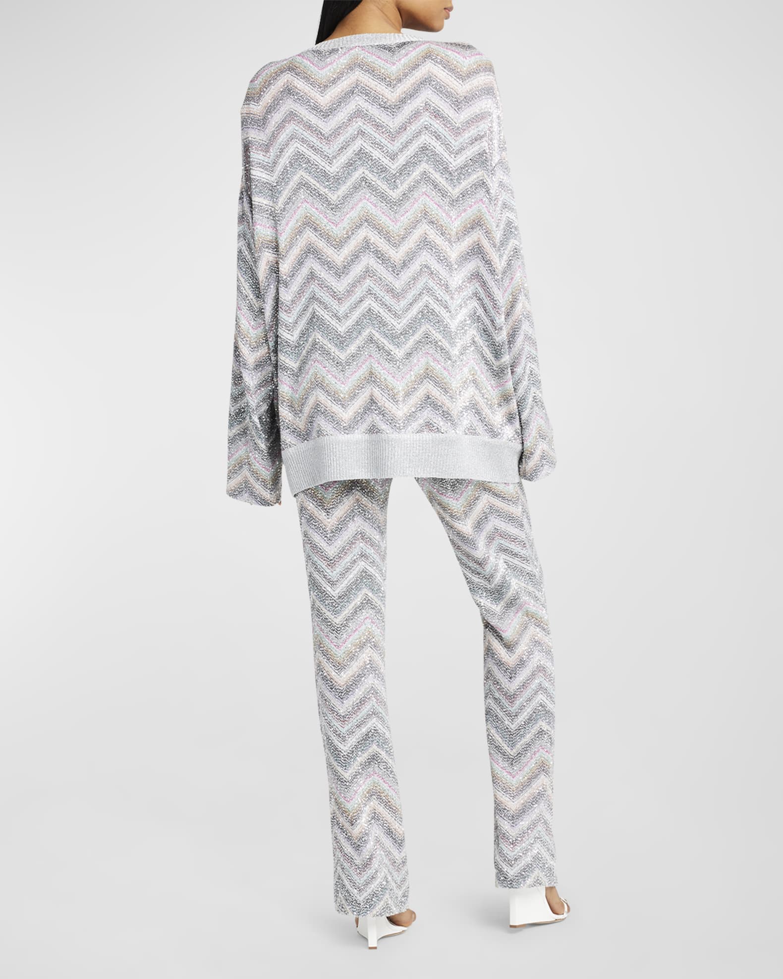 MISSONI for Neiman Marcus ヴィンテージ ニットコート Vintage 80s MISSONI Neiman Marcus Silk | Abstract OP Art