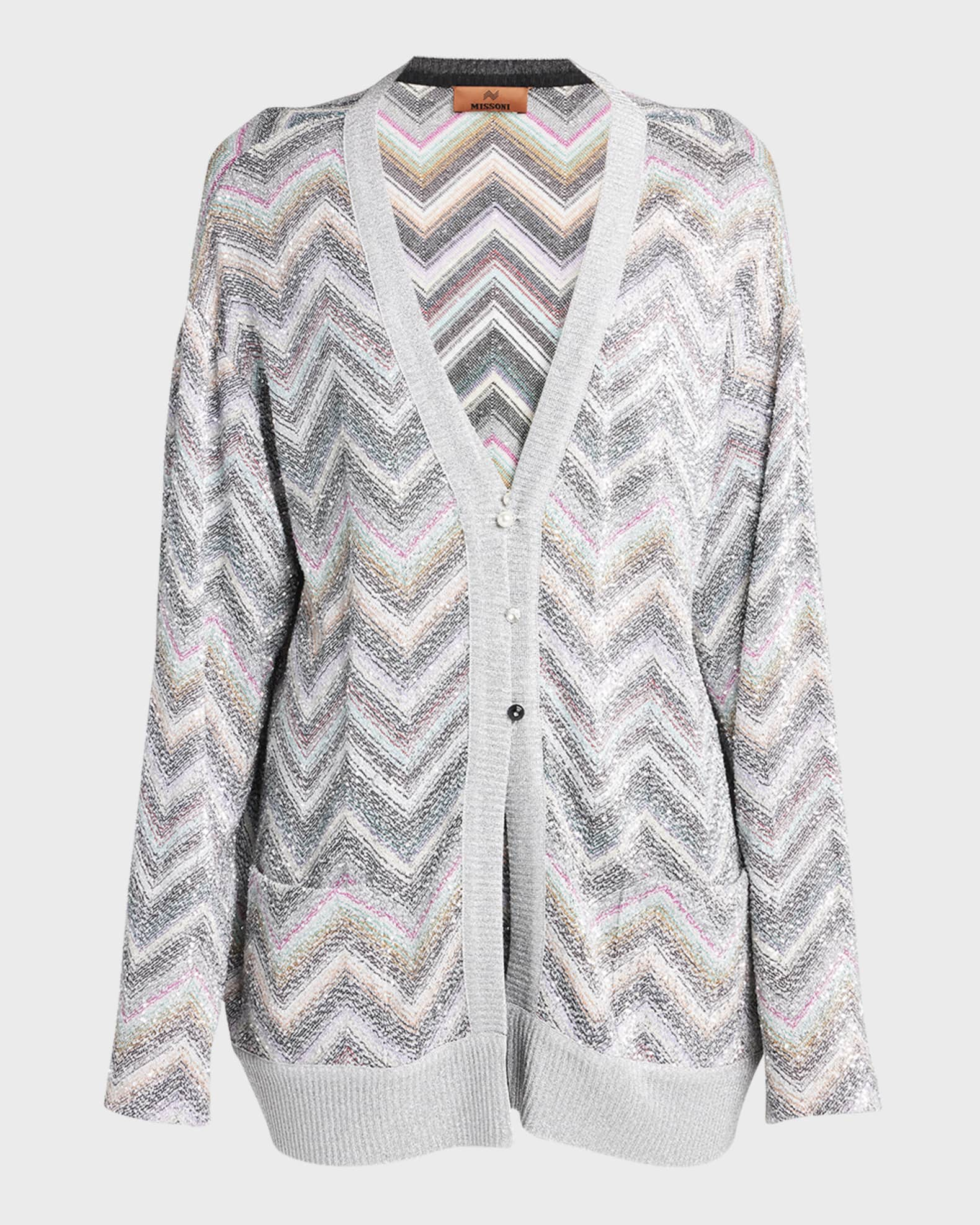 Missoni Zigzag V-neck cardigan - Grey