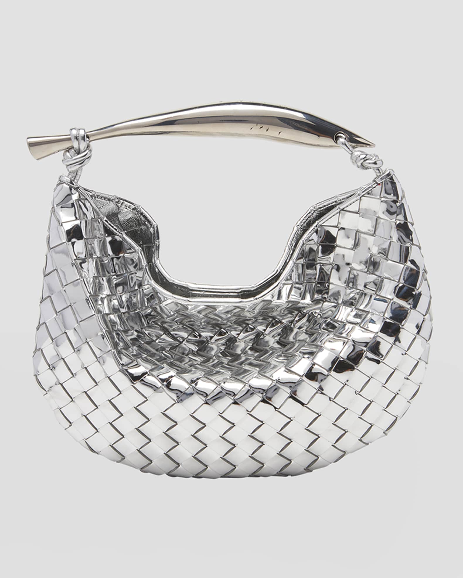 ハンドバッグ BOTTEGA VENETA SARDINE HANDBAG IN WEATHERED LEATHER Bottega Veneta Sardine Small leather shoulder bag Bottega Veneta