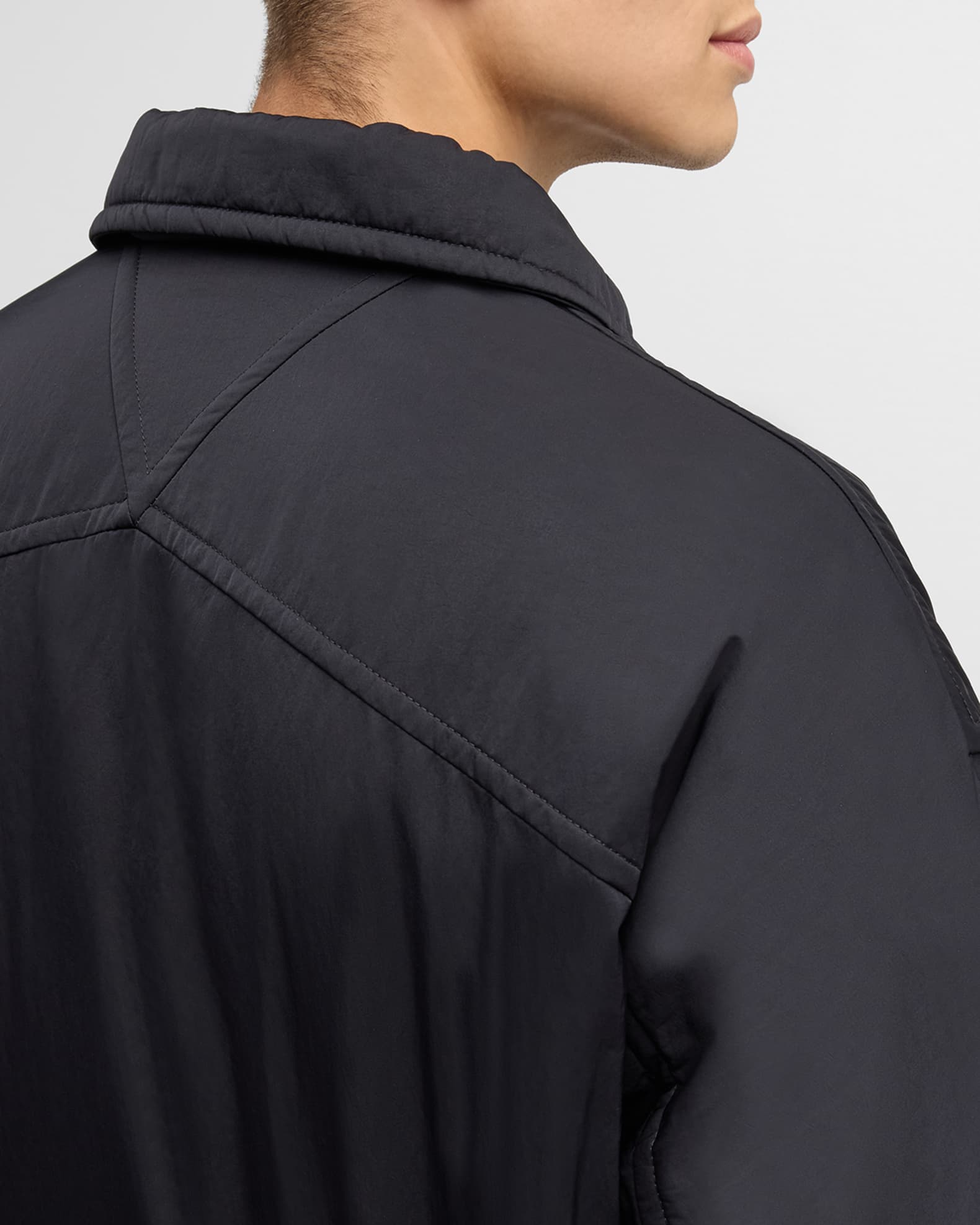 Bottega Veneta ダークグレー コーチジャケット Bottega Veneta | Men's Coach Jacket | Coach Jackets | Cruise Fashion