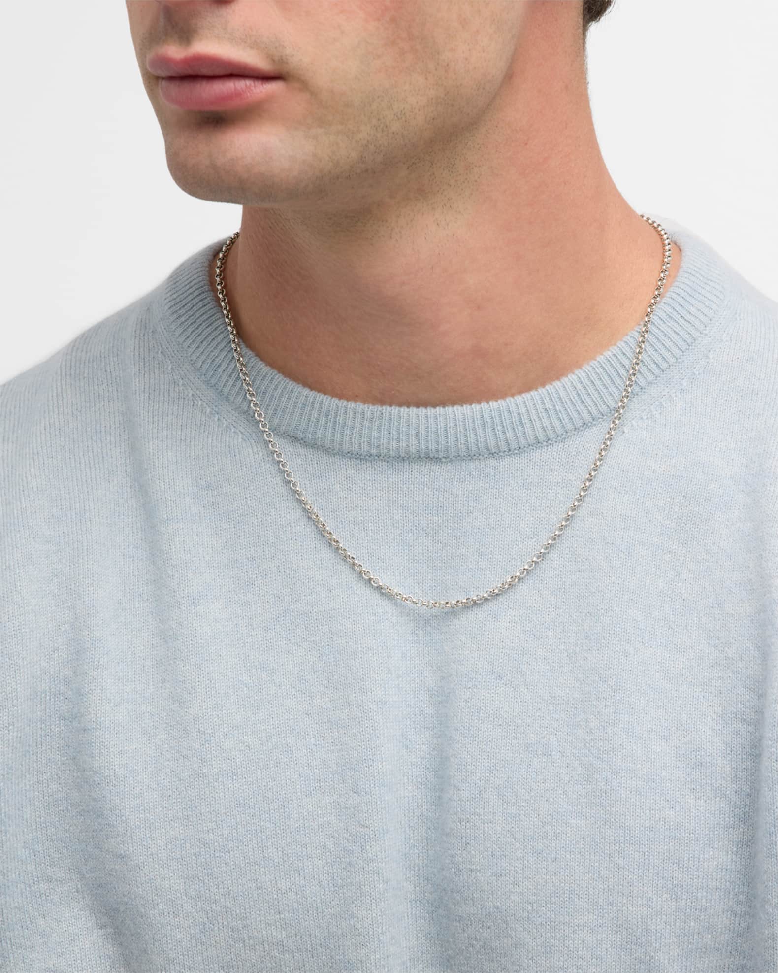 Konstantino Men s Sterling Silver Rolo Chain Necklace Neiman Marcus