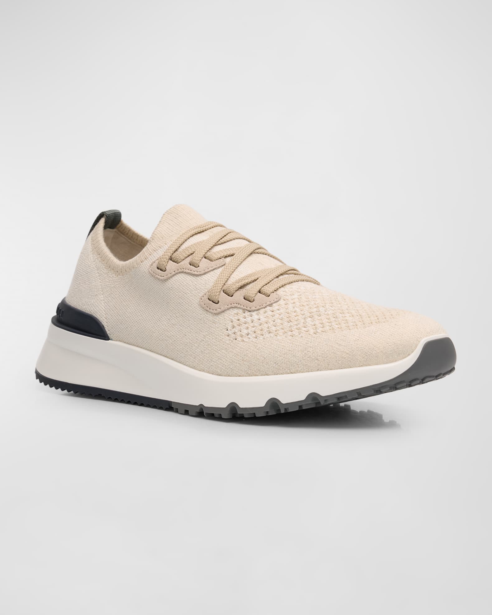 スニーカー Brunello Cucinelli 'Runners' Sneakers Calfskin and suede runners for Man in Blue | Brunello Cucinelli