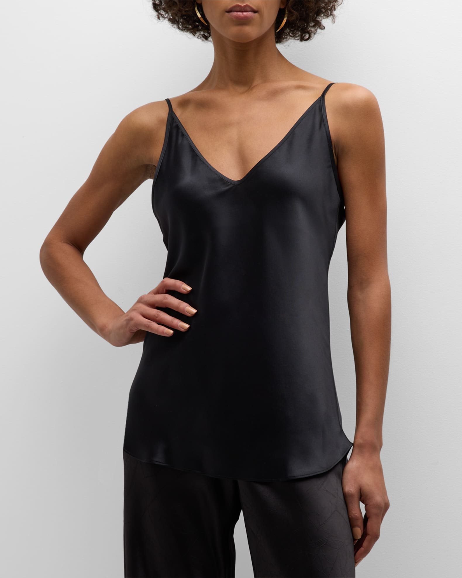 V-Neck Silk Cami 1
