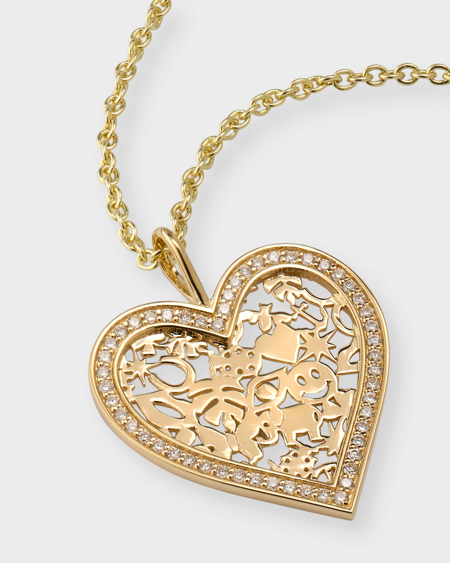Gold Icon Wallpaper Heart Stud main image 0
