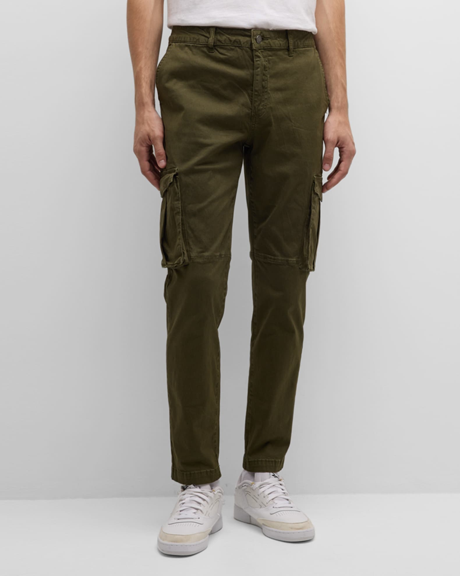 Niiyyjj Hip Hop Cargo Pants Elastic Waist Harem Pant Men