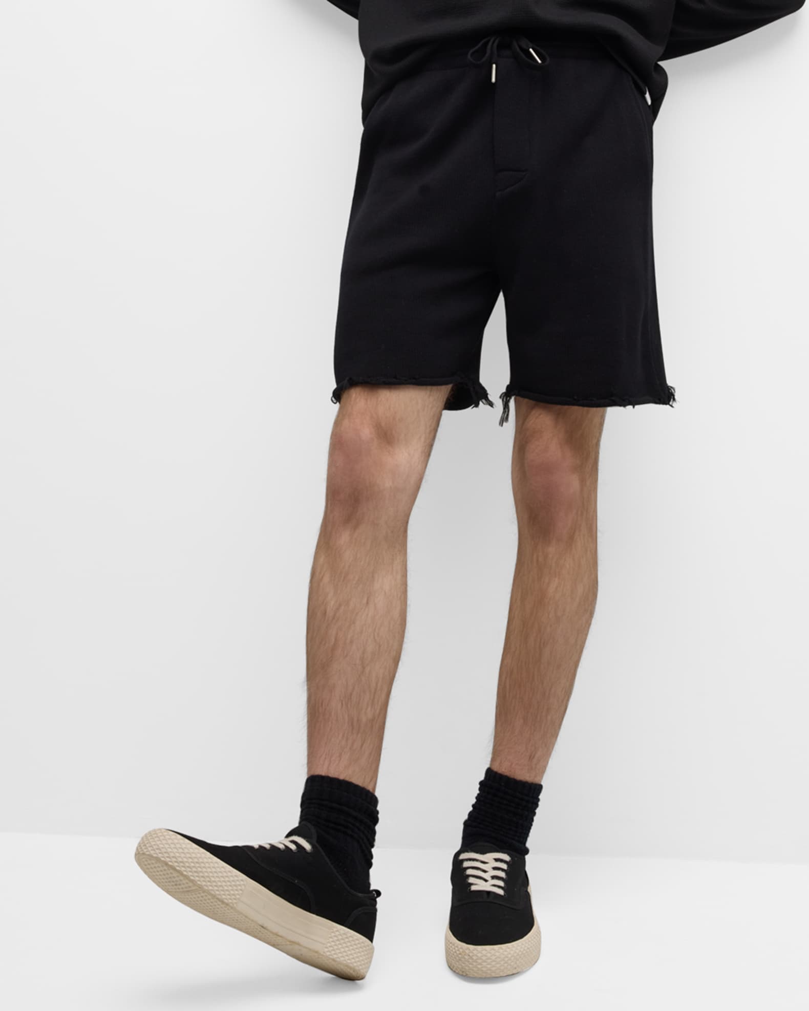 Cotton knit shorts store mens