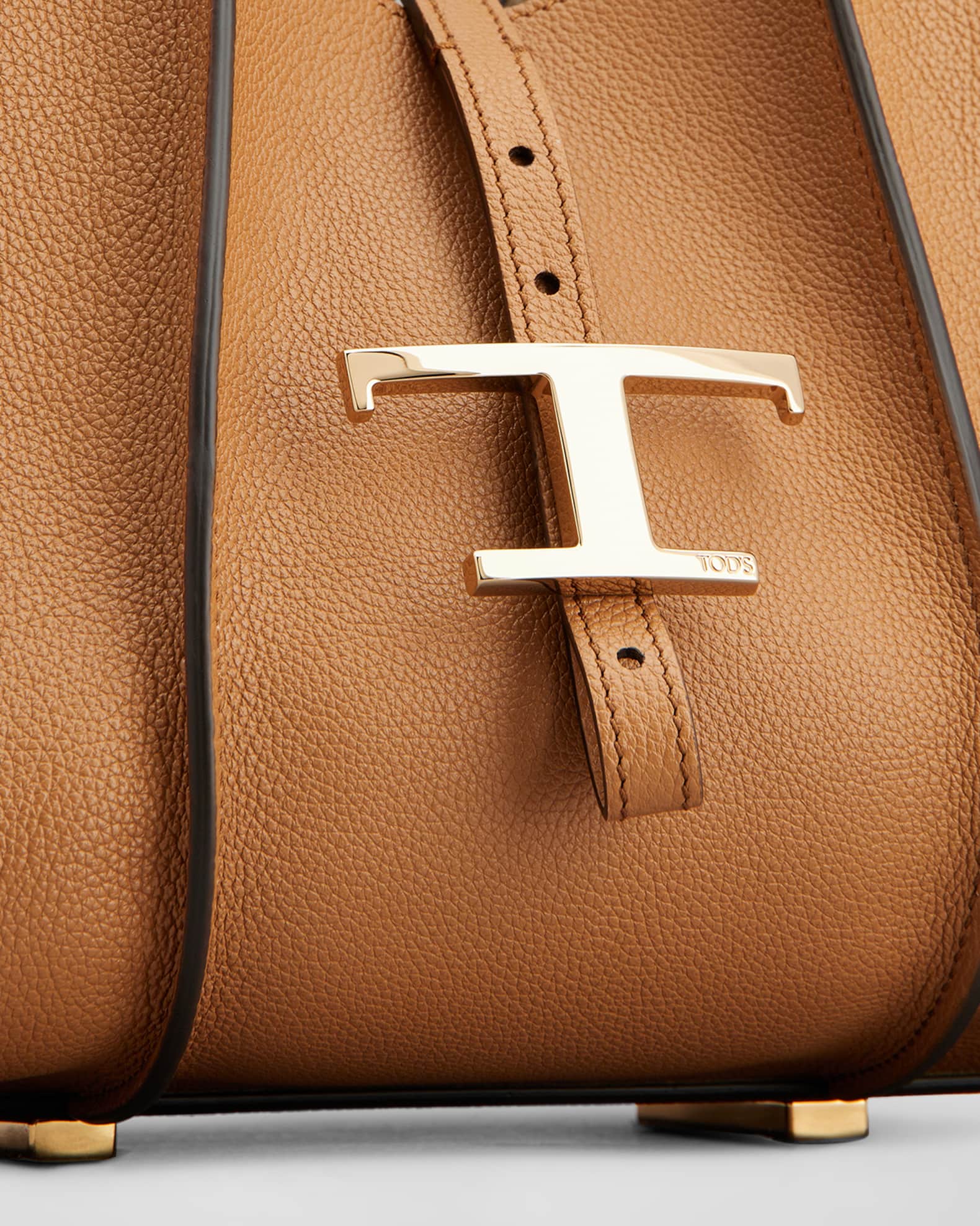 関税込み[TOD’S]Mini Leather Tote Shopping Bag トートバッグ Woman WHITE Tote Shopping Bag in Leather Small