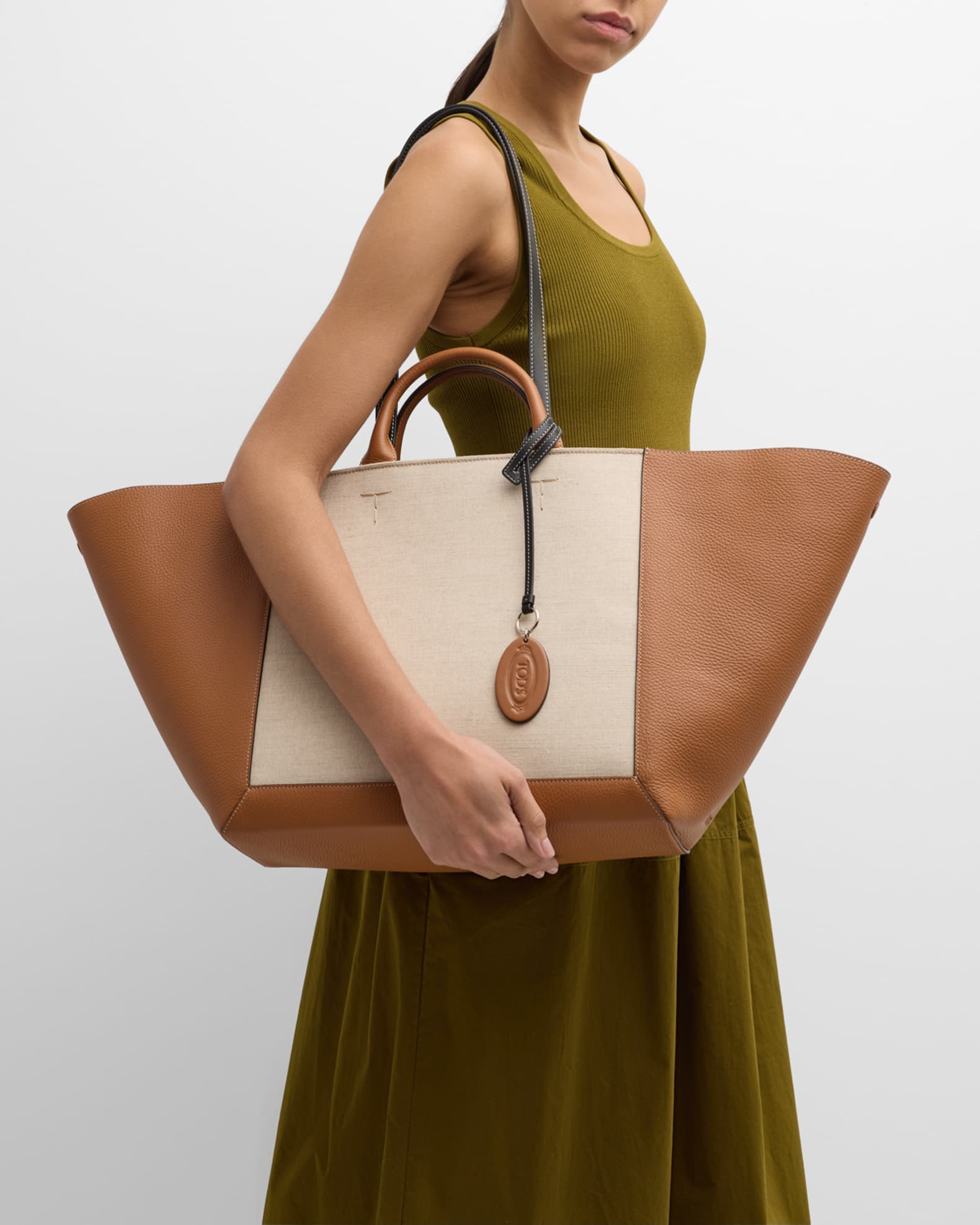 【TOD'S】DOUBLE UP SHOPPING BAG Woman MULTICOLOUR Tod's Double Up Shopping Bag in Leather