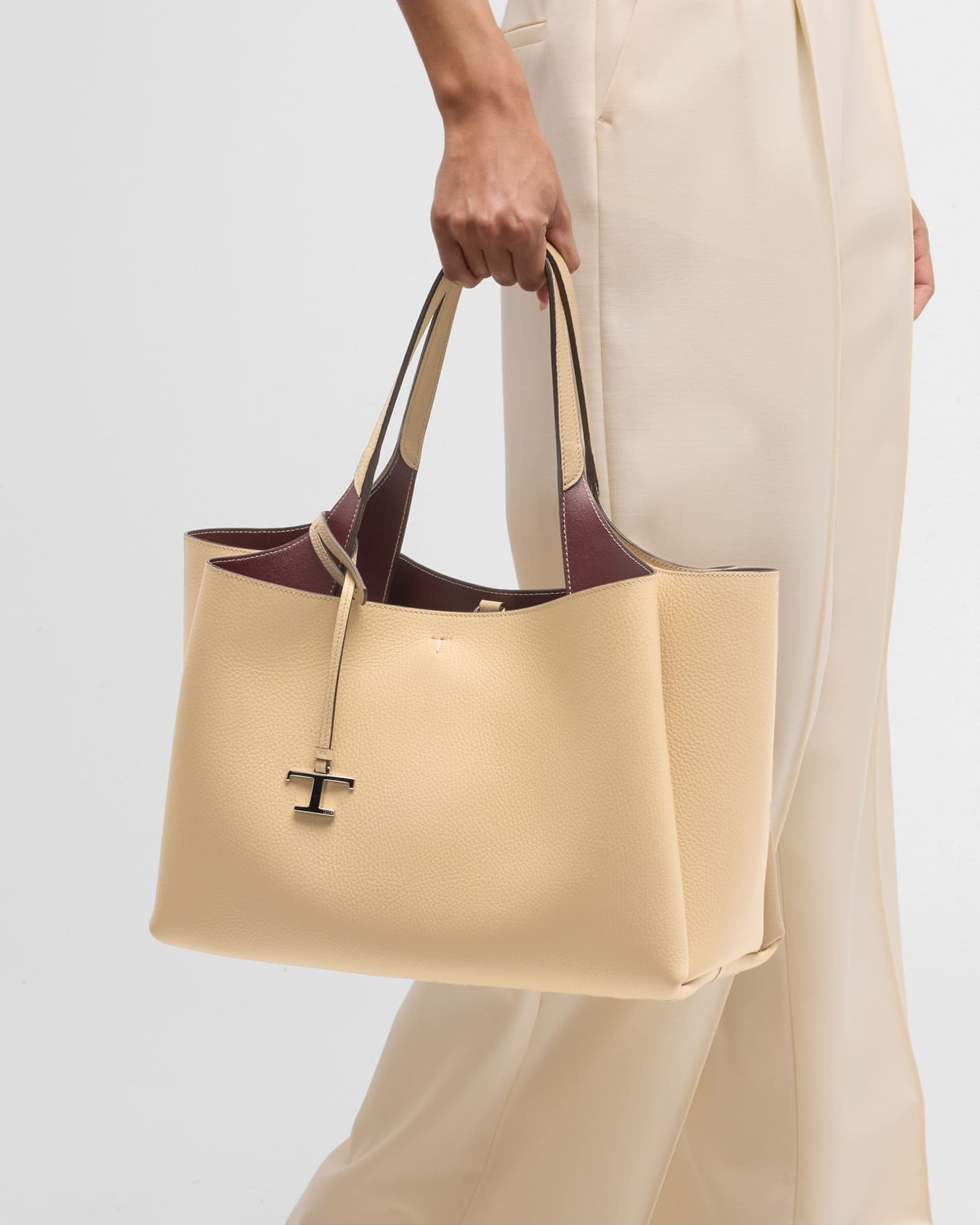 Tod's Medium Apa Leather Tote Bag | Neiman Marcus