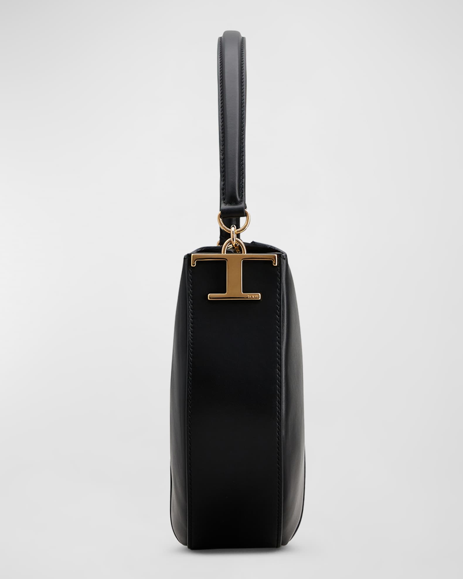 TOD'S＊T Case Hobo Bag Mini レザーミニホーボーバッグ＊送料込 Woman BEIGE Tod's T Case Hobo Bag in Leather Mini