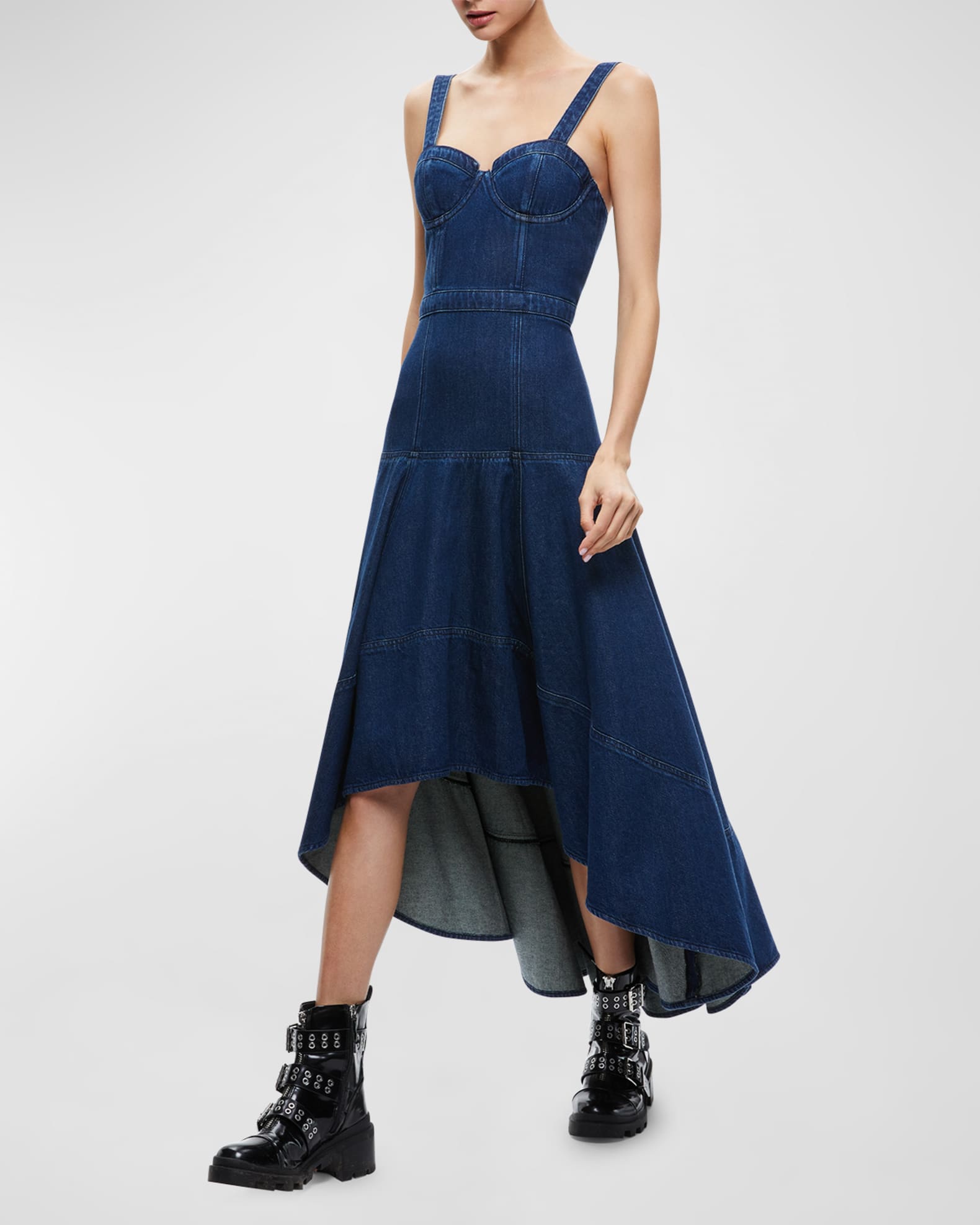 Donella Denim High Low Dress