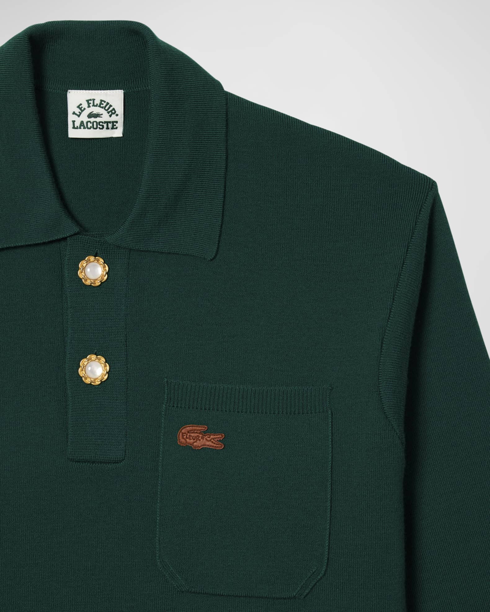 Lacoste Le Fleur Polo Collar Sweater