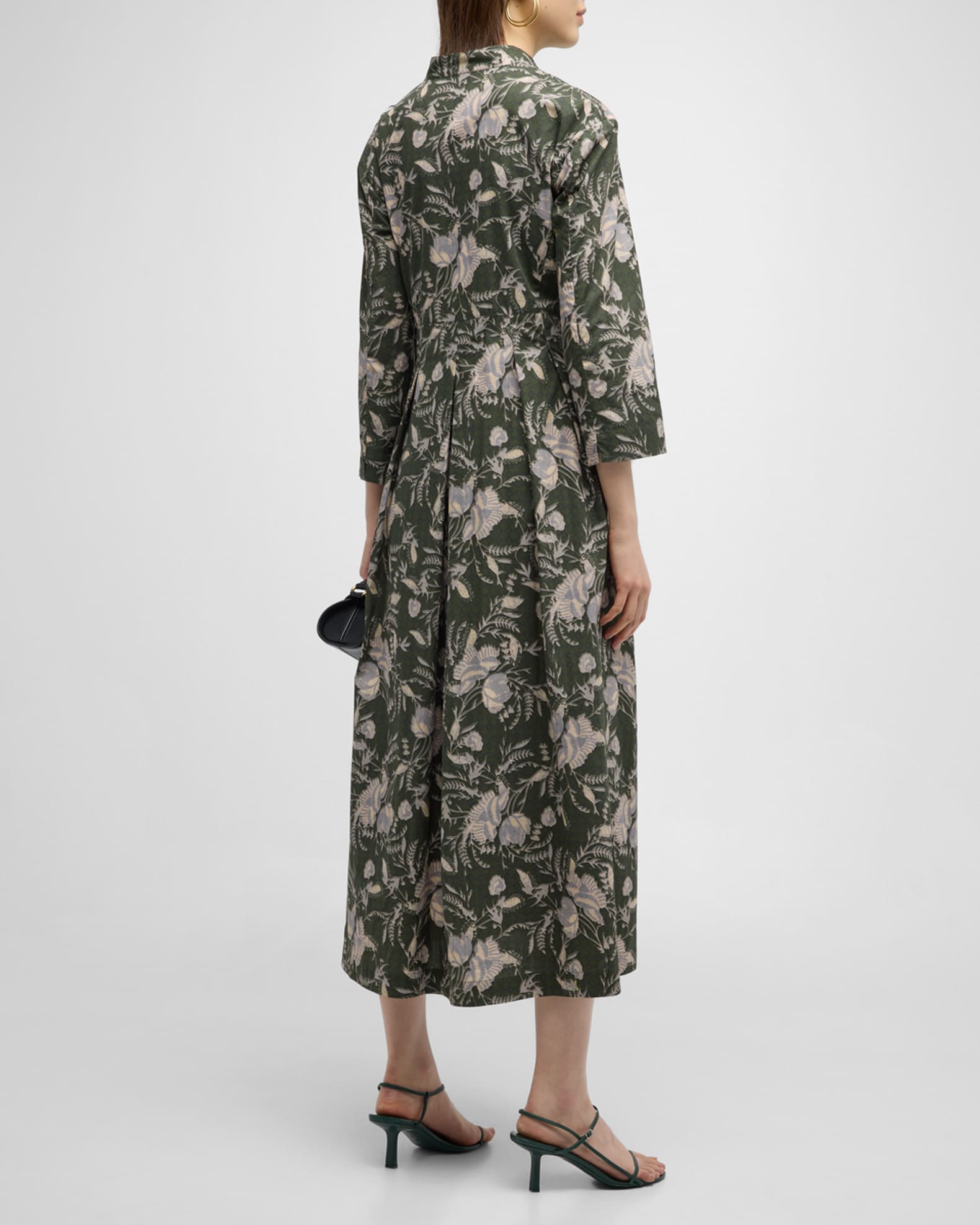 Max Mara Pilly Floral-Print Shirtdress | Neiman Marcus
