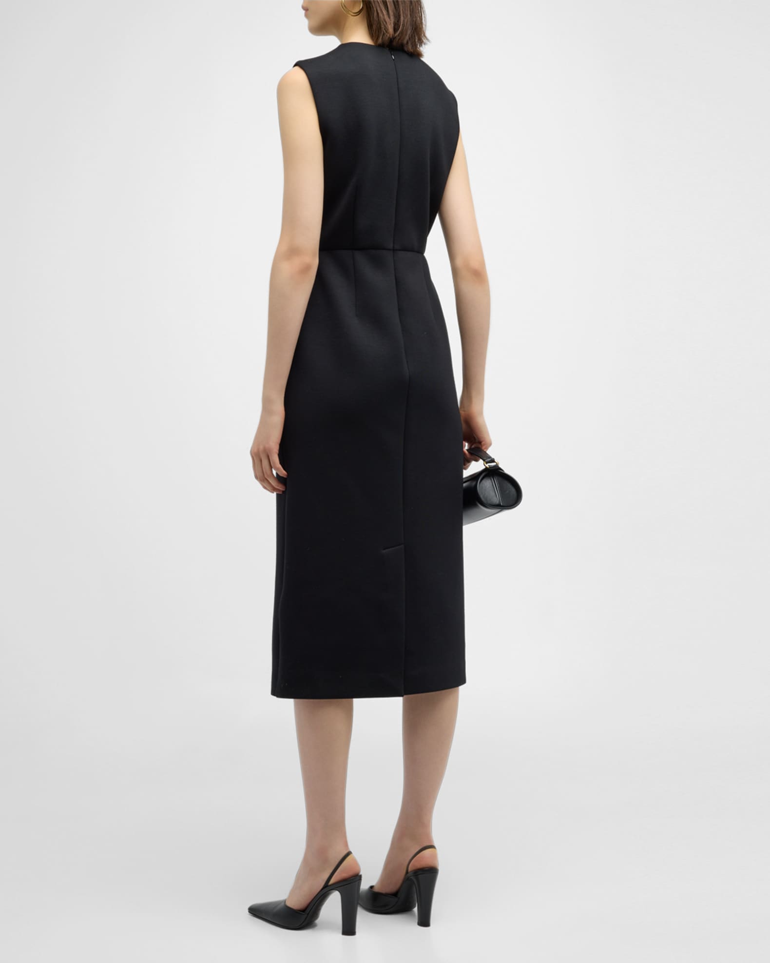 Max Mara Maremar Sleeveless Midi Dress | Neiman Marcus