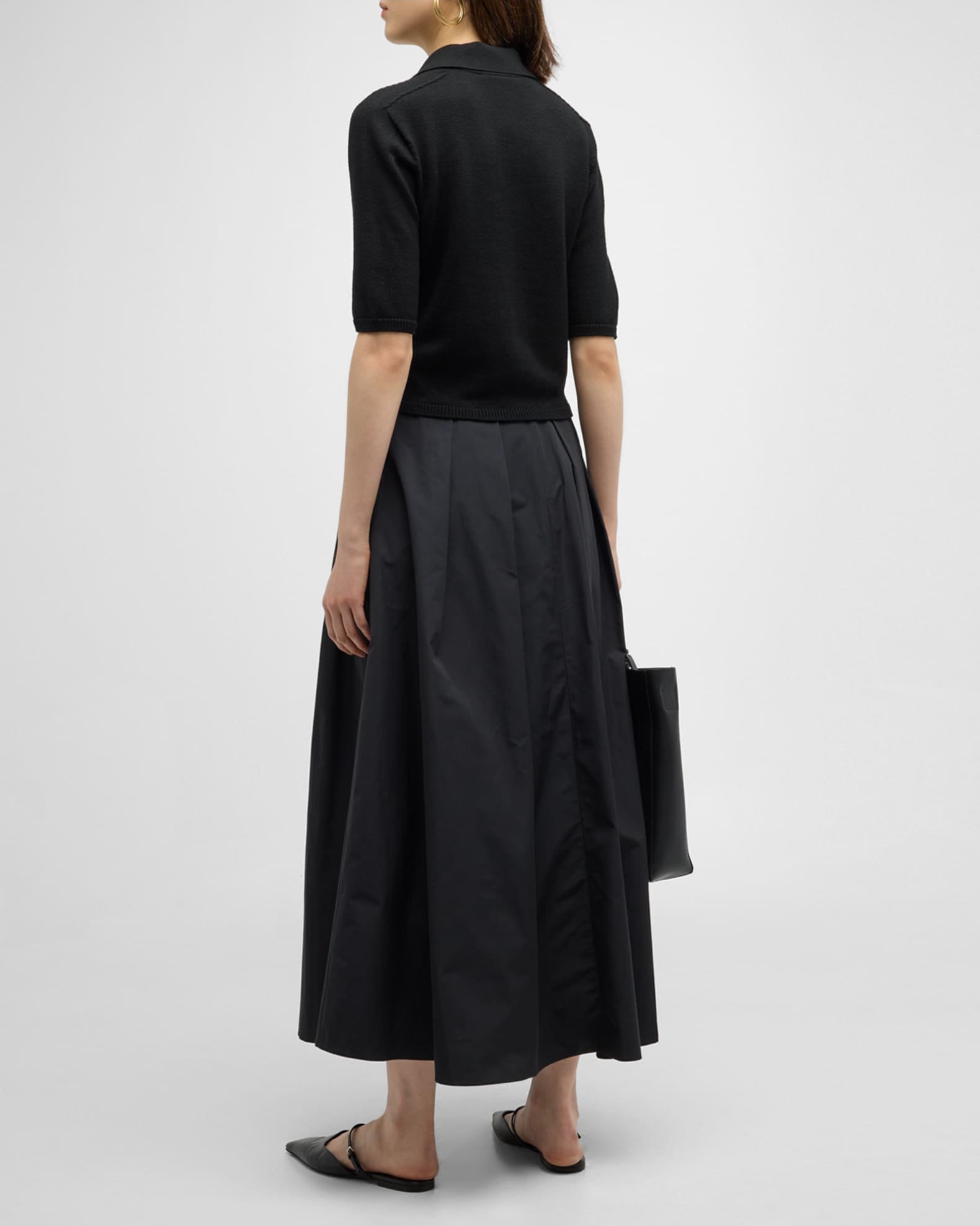 Max Mara Renoir Long Pintuck Skirt | Neiman Marcus