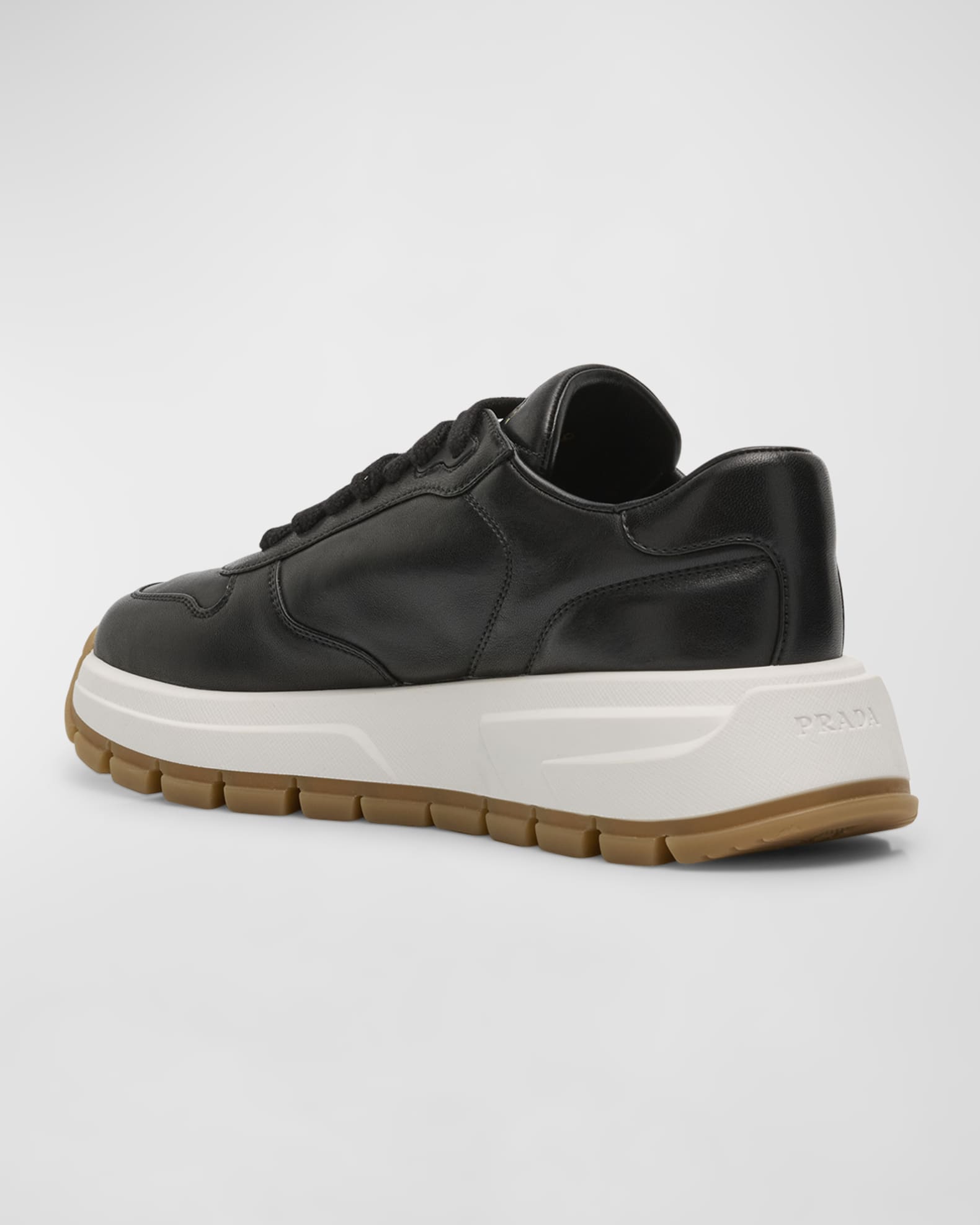 Leather Logo Runner Sneakers
