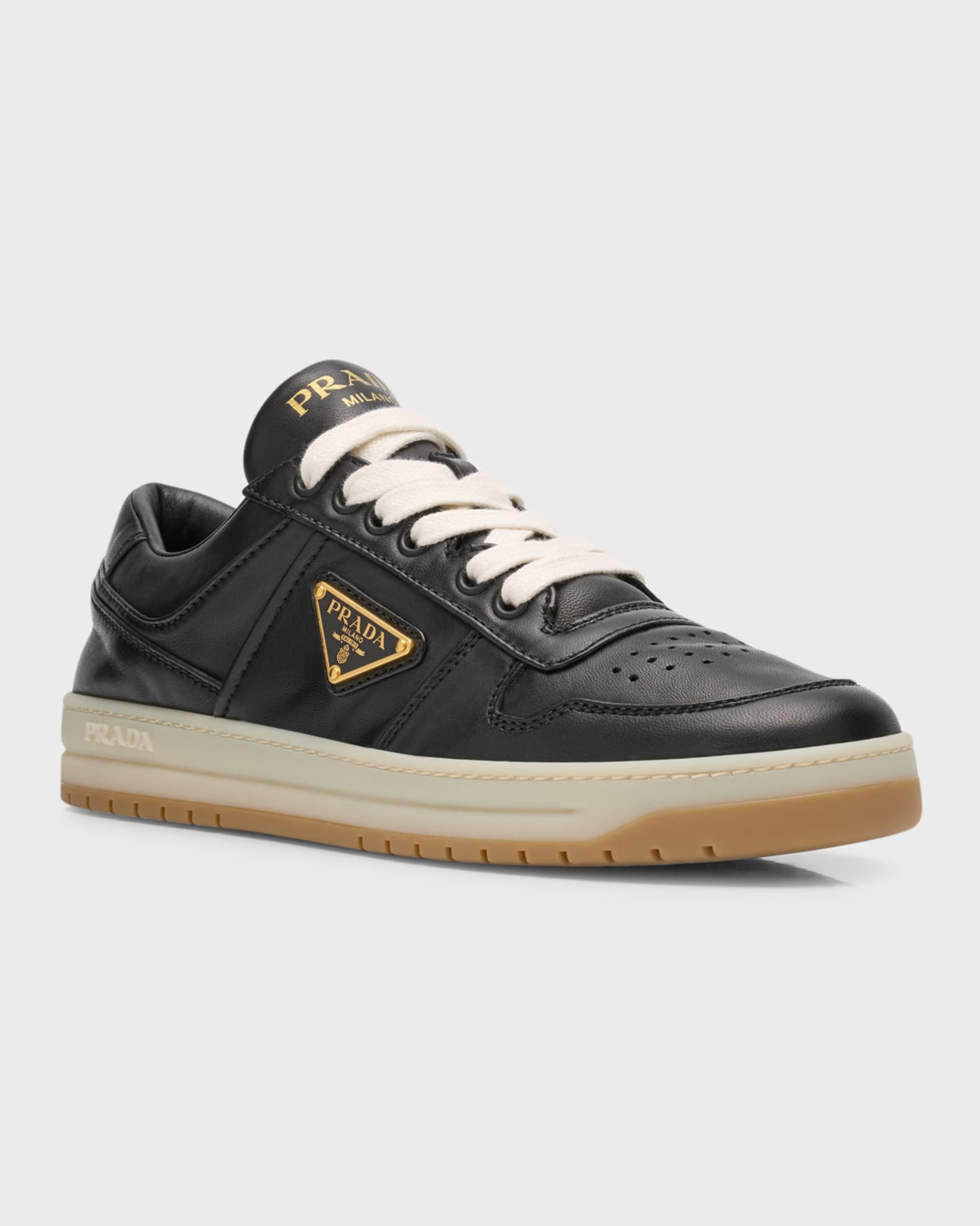 Leather Low Top Sneakers