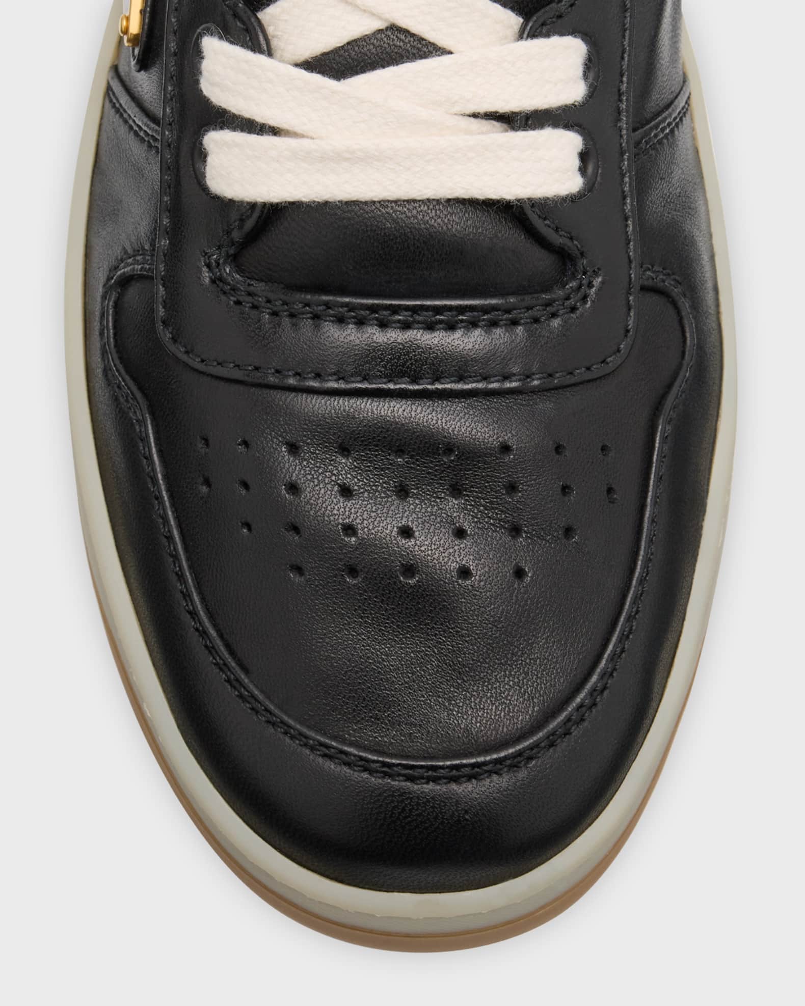 Prada Leather Low-Top Sneakers | Neiman Marcus