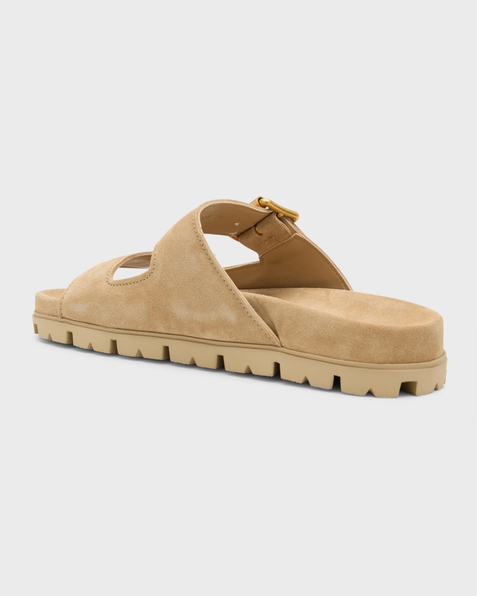 Prada buckle slide sandal shop