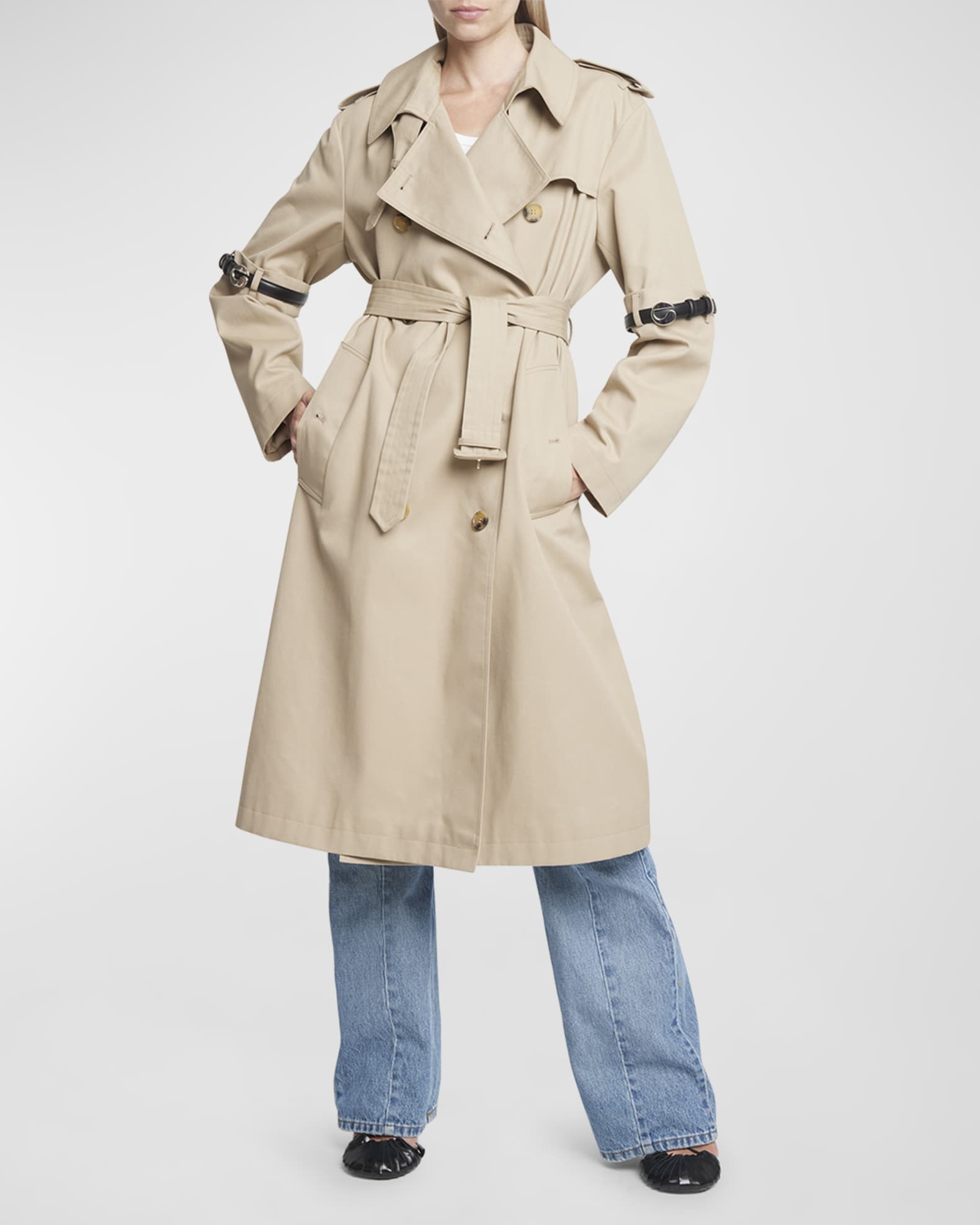 The Row Leendina cashmere coat - Black