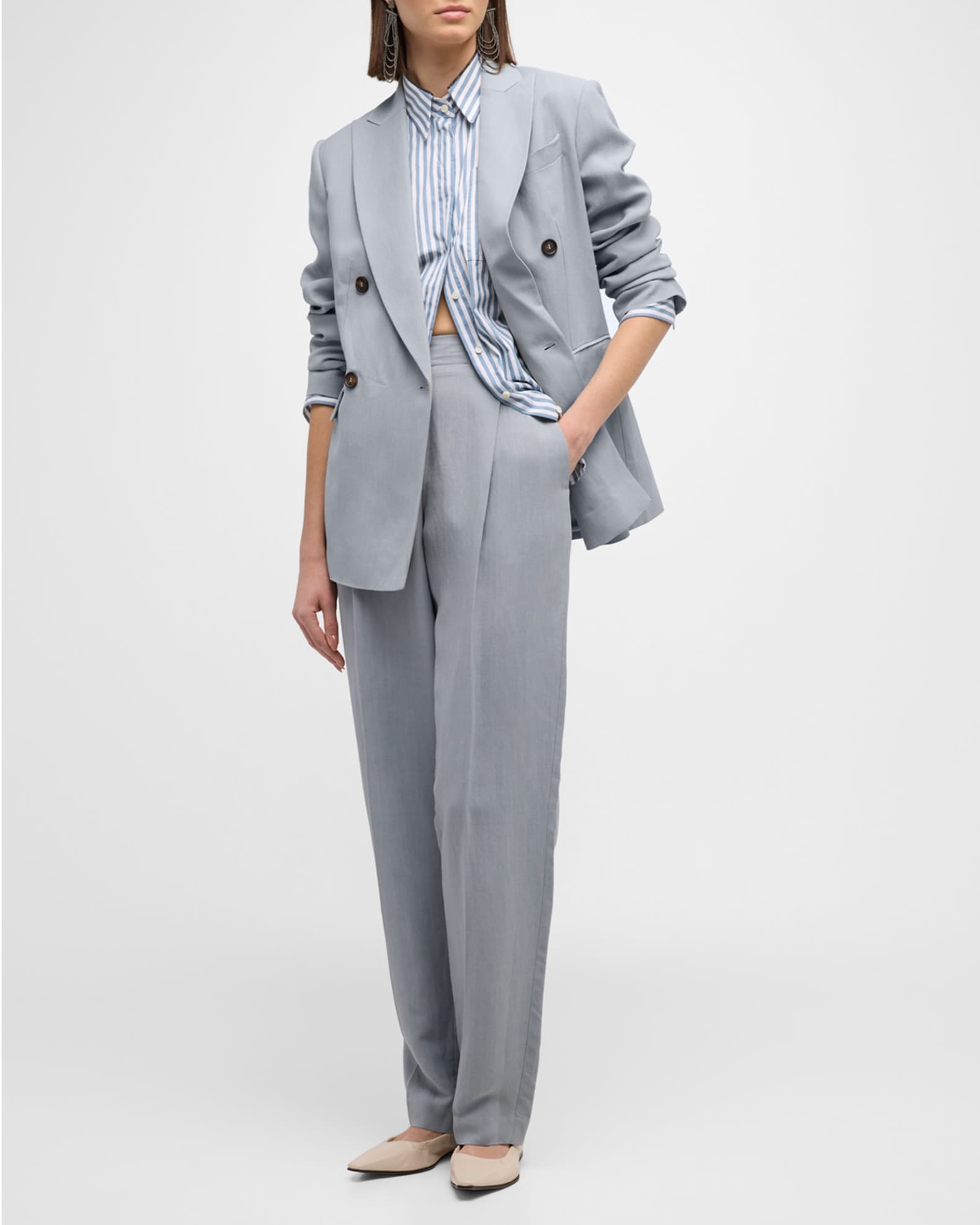 Brunello Cucinelli Women Suit Type Belt Jacket main image 0
