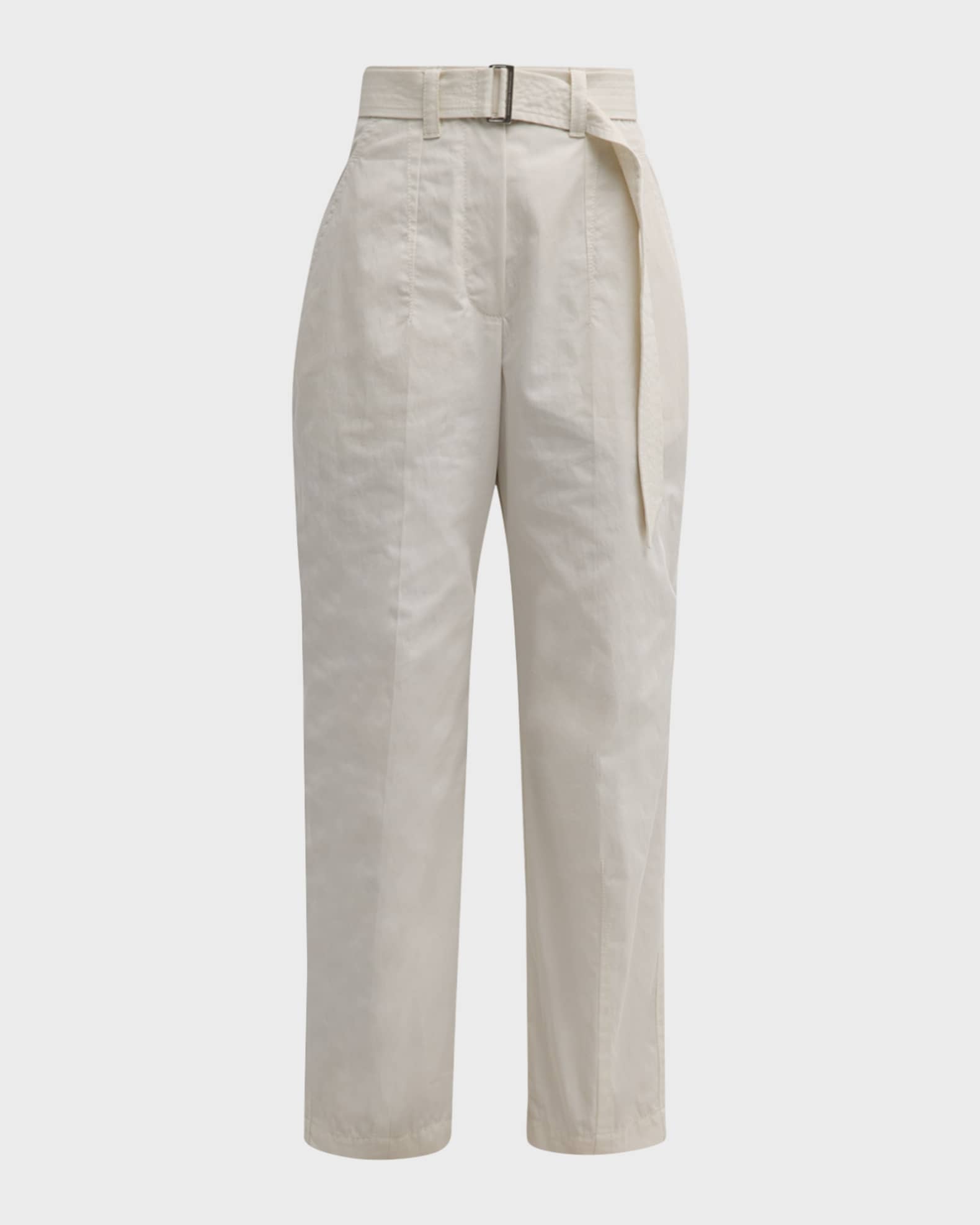 Brunello Cucinelli Utility Belted Gabardine Pants